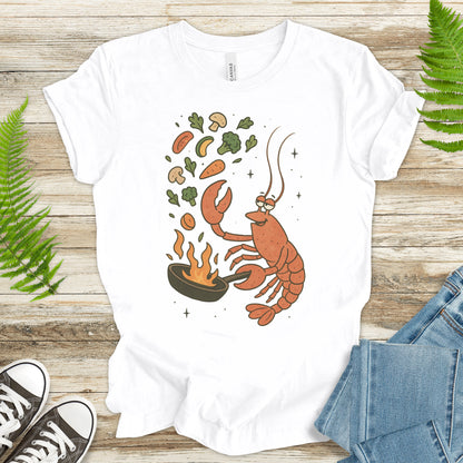 Lobster Chef Cooking T-Shirt – Funny Ocean Foodie Tee