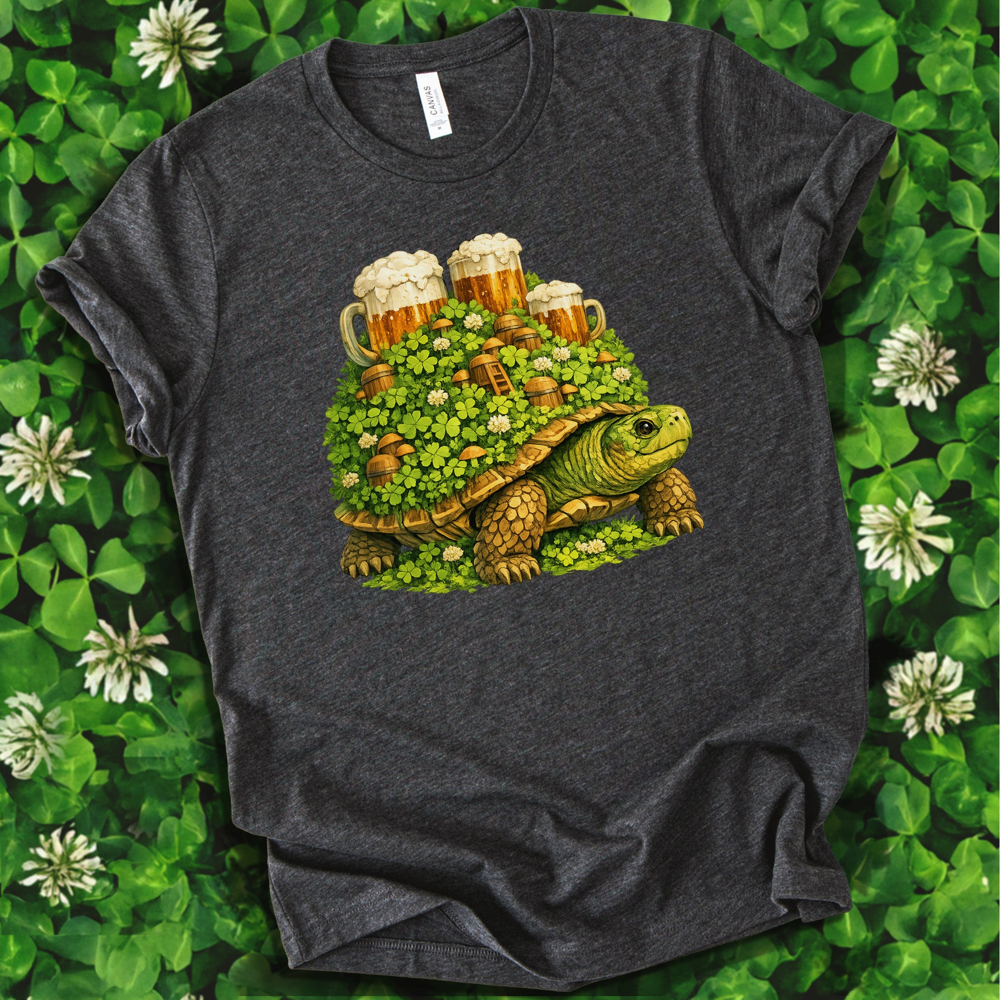 Lucky Turtle T-Shirt – St. Patrick’s Day Beer Garden Shell Tee