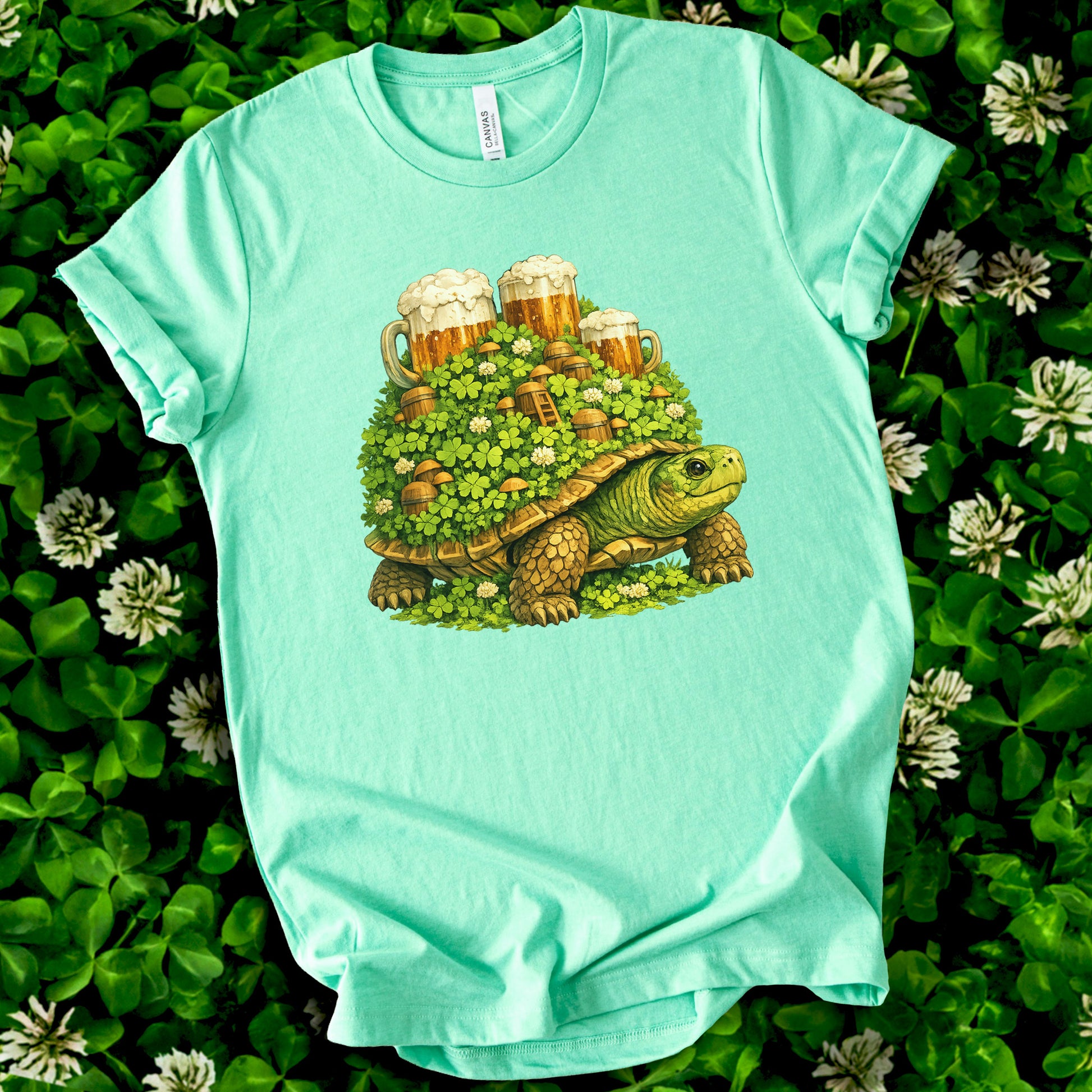 Lucky Turtle T-Shirt – St. Patrick’s Day Beer Garden Shell Tee