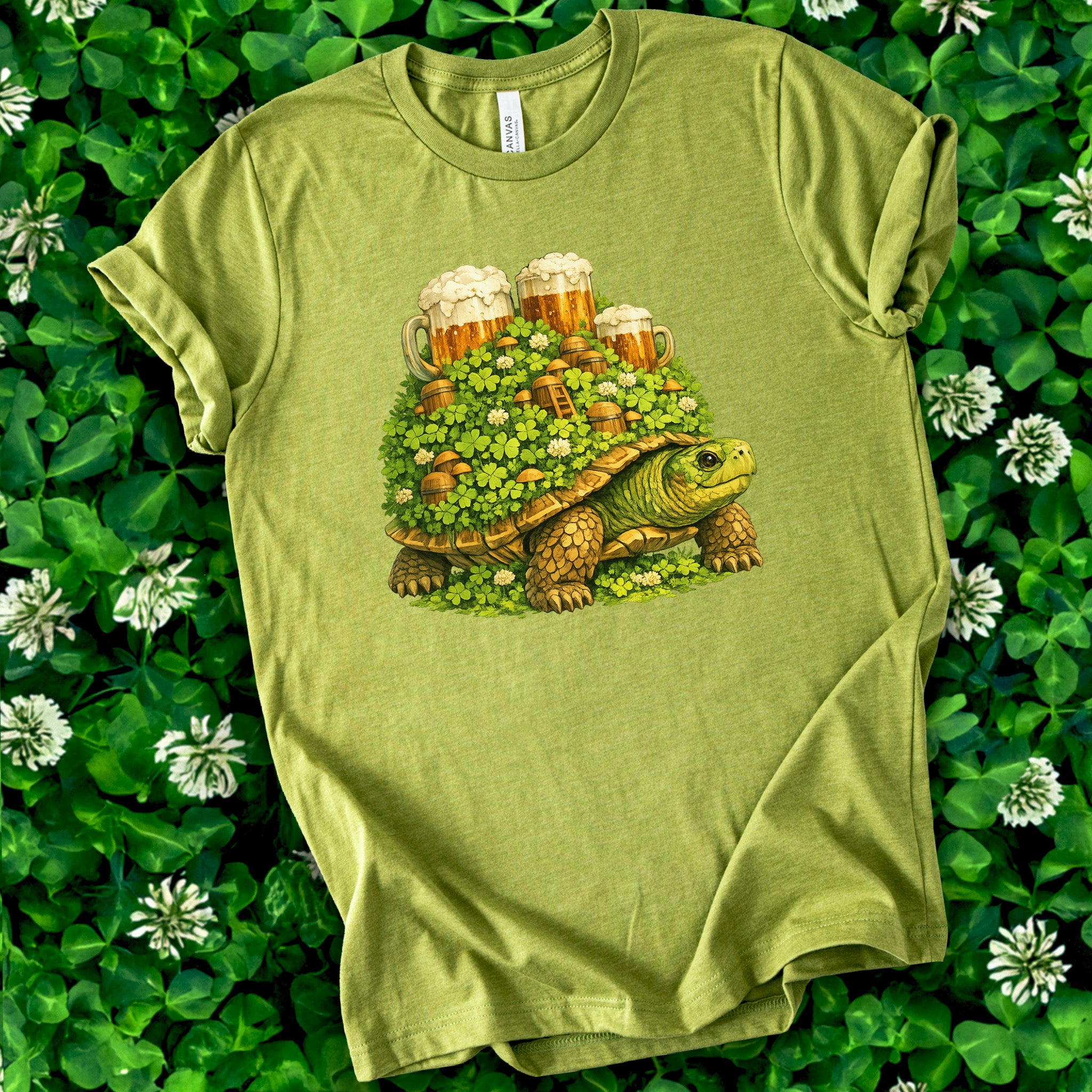 Lucky Turtle T-Shirt – St. Patrick’s Day Beer Garden Shell Tee