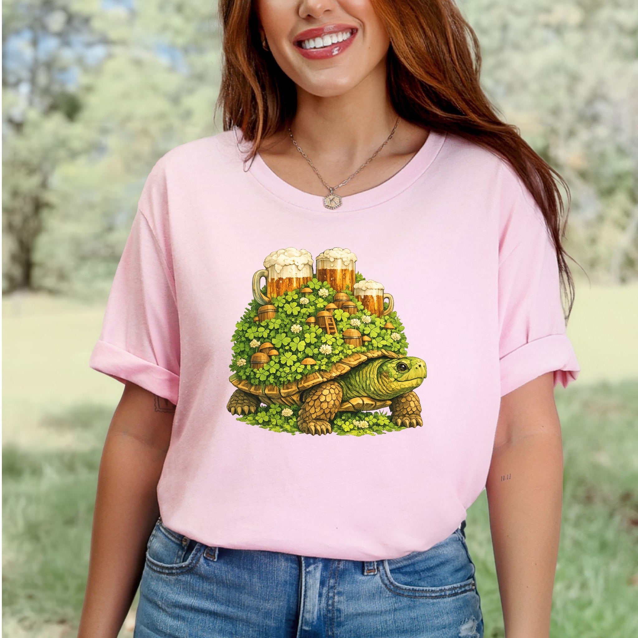 Lucky Turtle T-Shirt – St. Patrick’s Day Beer Garden Shell Tee