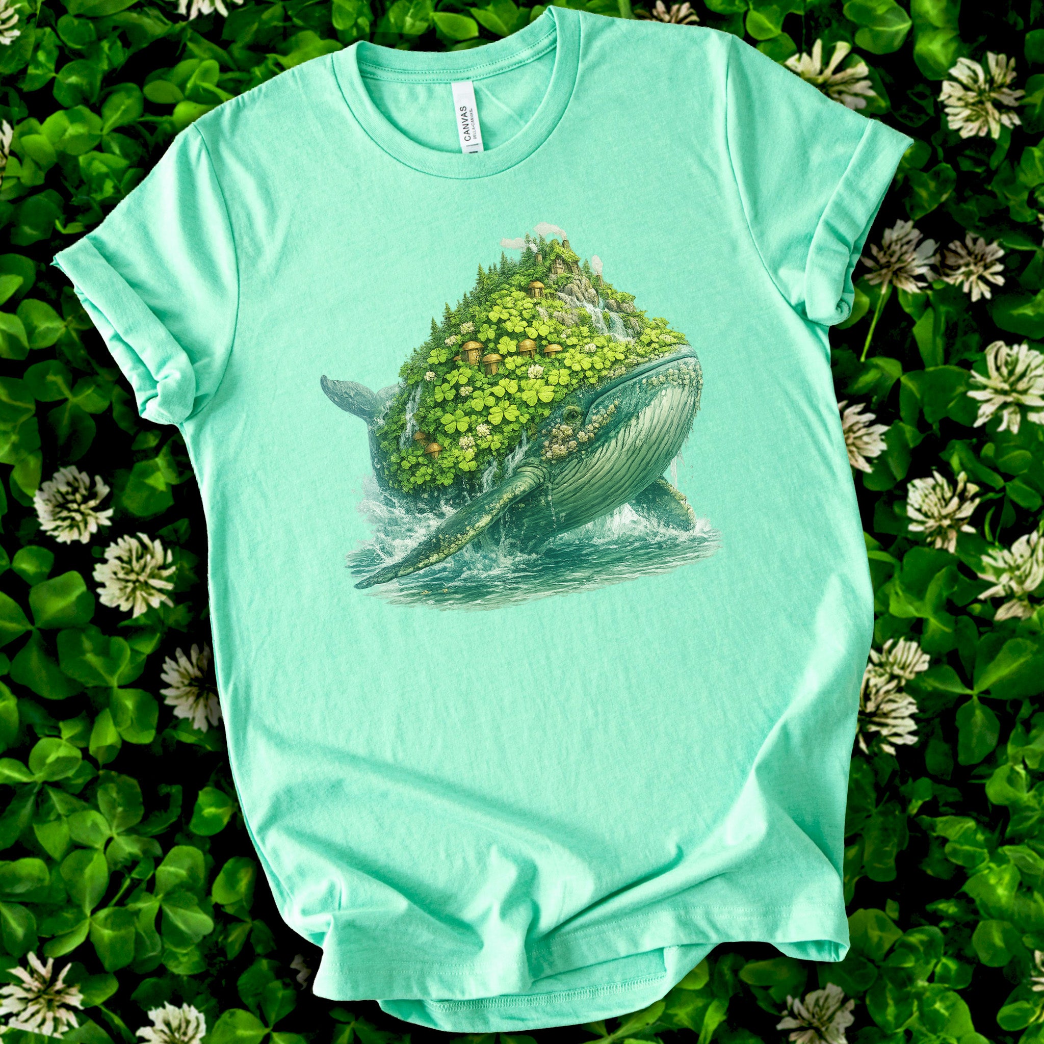 Lucky Whale T-Shirt – Clover Island Whale Tee for St. Patrick’s Day