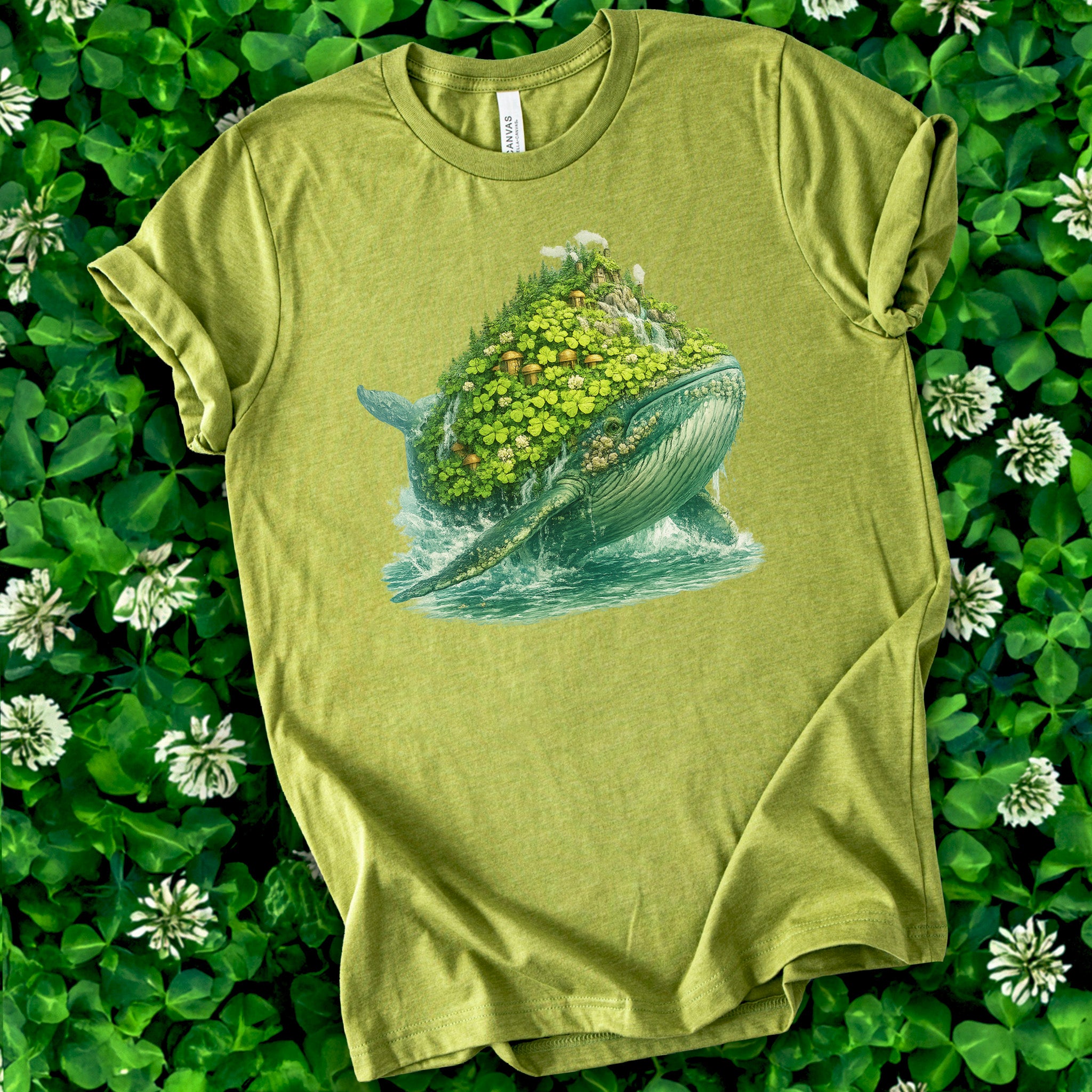Lucky Whale T-Shirt – Clover Island Whale Tee for St. Patrick’s Day