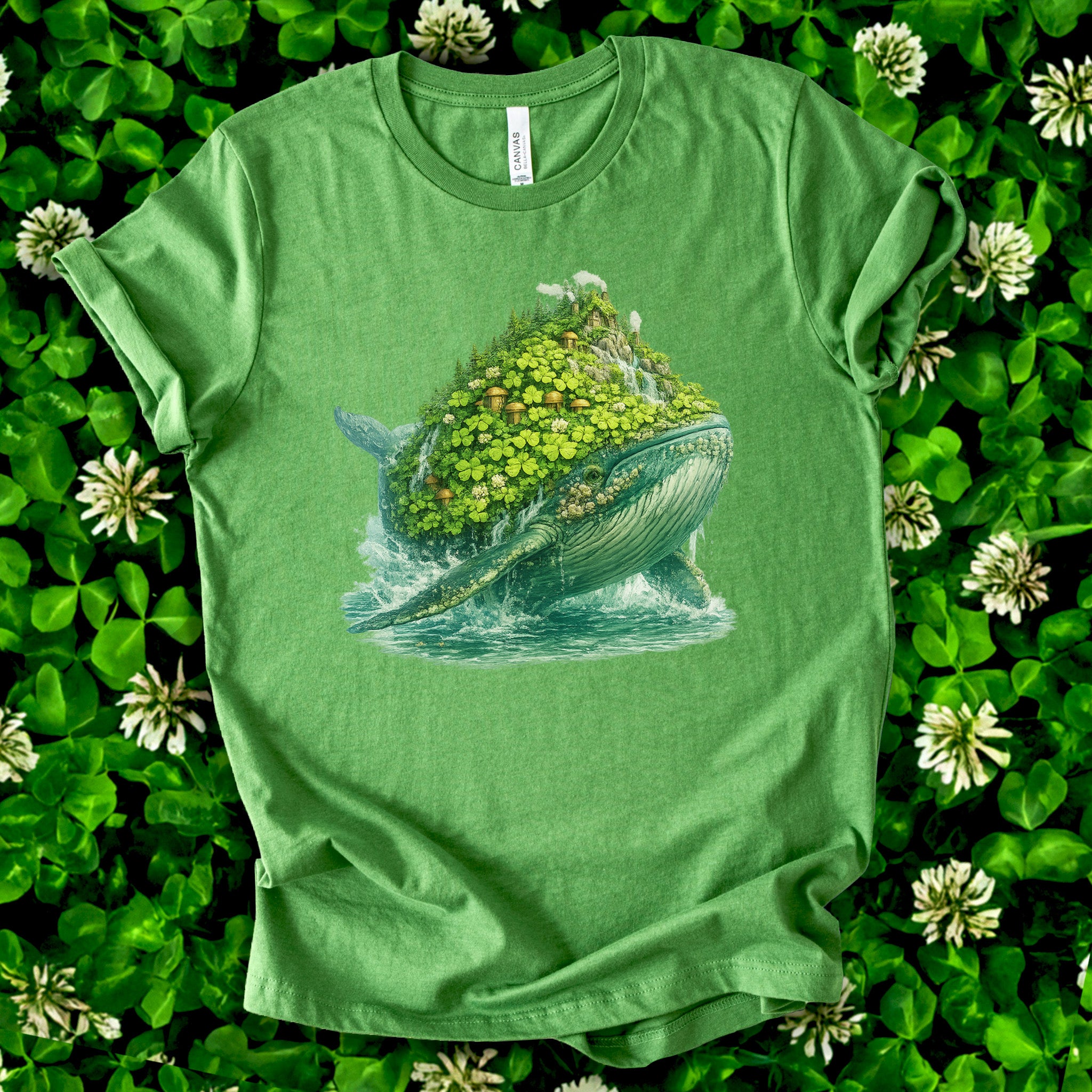 Lucky Whale T-Shirt – Clover Island Whale Tee for St. Patrick’s Day