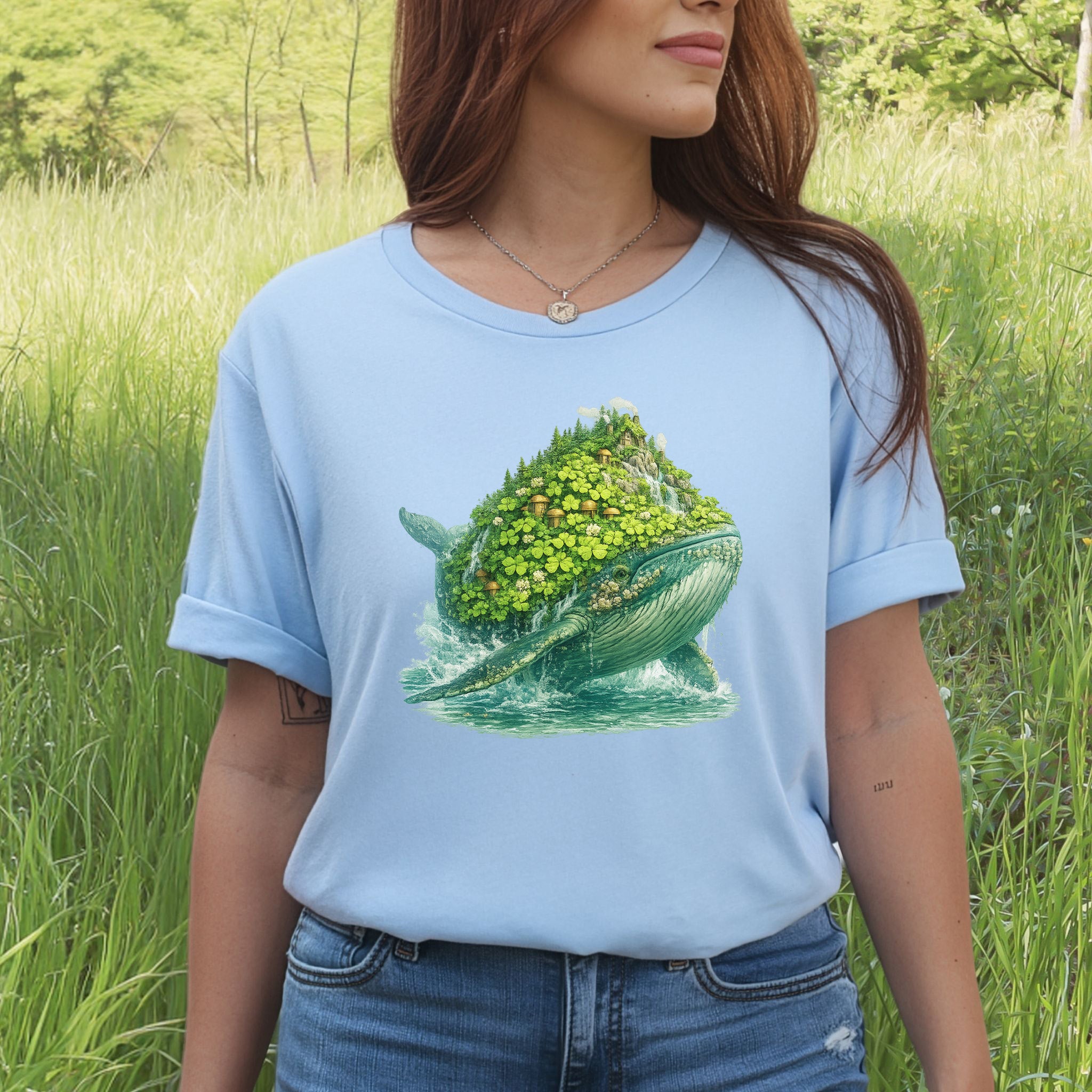 Lucky Whale T-Shirt – Clover Island Whale Tee for St. Patrick’s Day