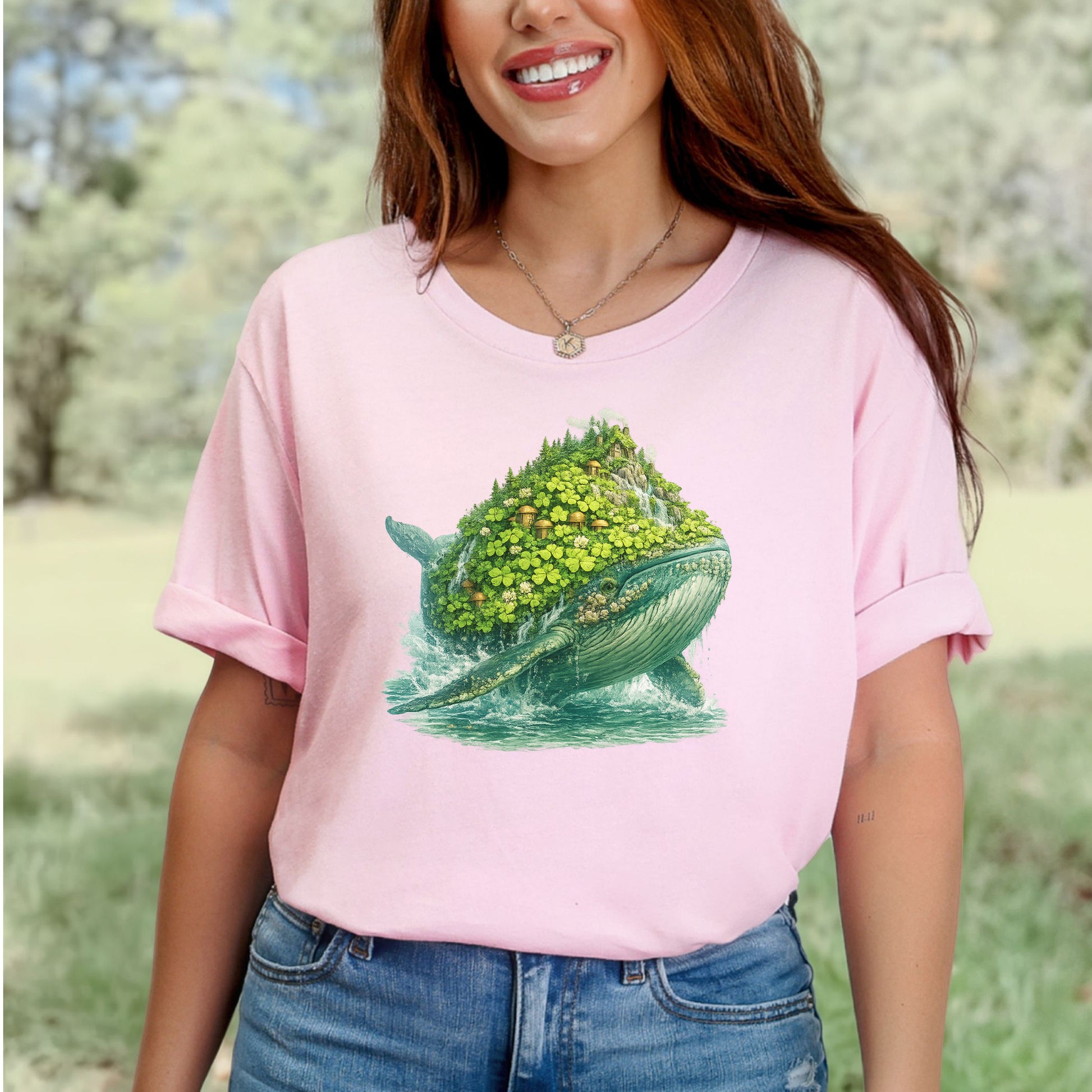 Lucky Whale T-Shirt – Clover Island Whale Tee for St. Patrick’s Day
