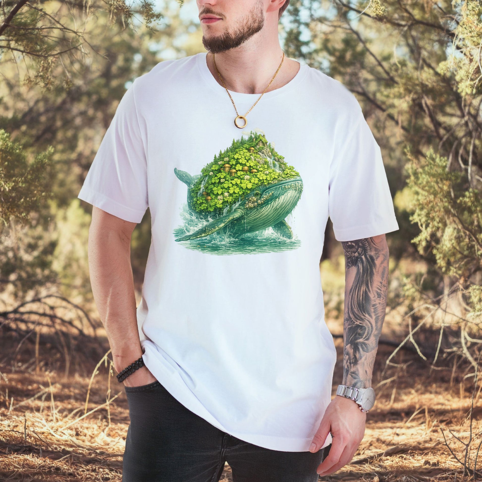 Lucky Whale T-Shirt – Clover Island Whale Tee for St. Patrick’s Day