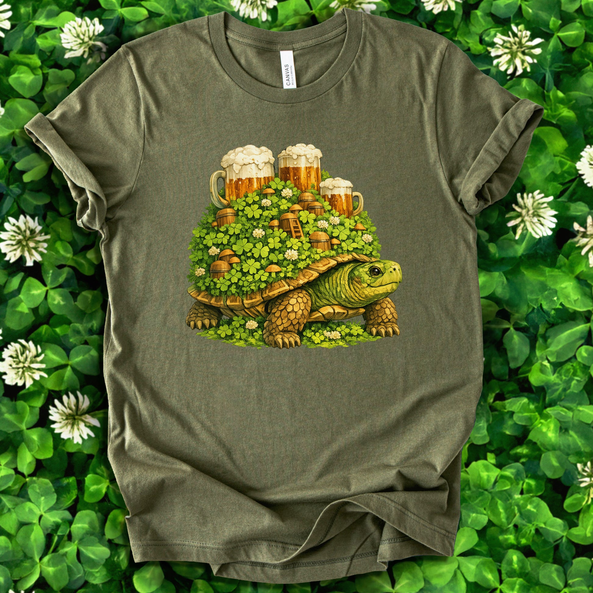 Lucky Turtle T-Shirt – St. Patrick’s Day Beer Garden Shell Tee