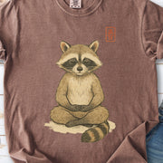 Meditating Raccoon Watercolor Comfort Colors Shirt