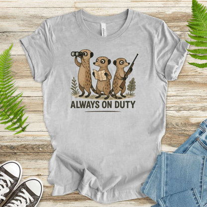 Meerkat Surveillance Squad T-Shirt – Funny Animal Guard Shirt