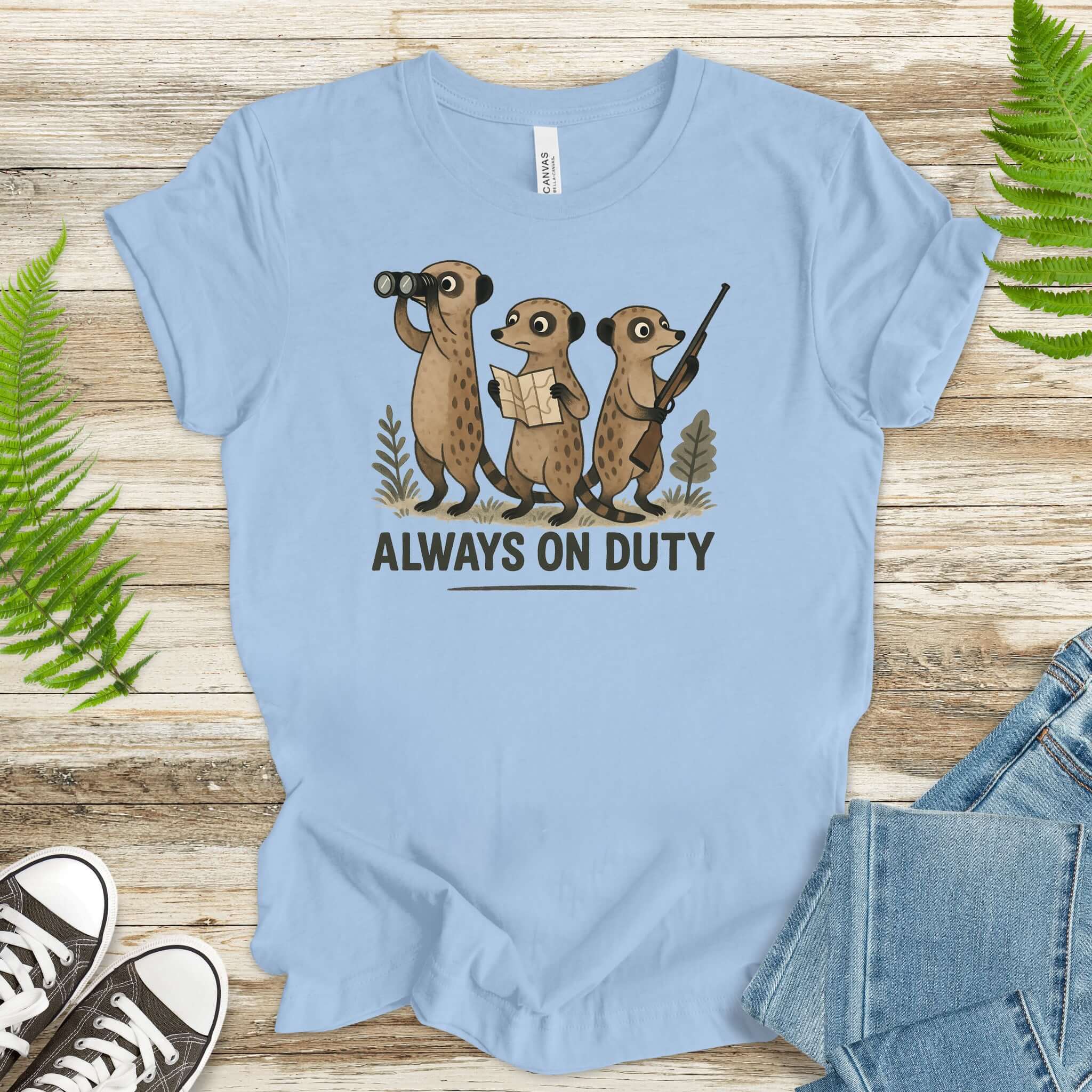 Meerkat Surveillance Squad T-Shirt – Funny Animal Guard Shirt