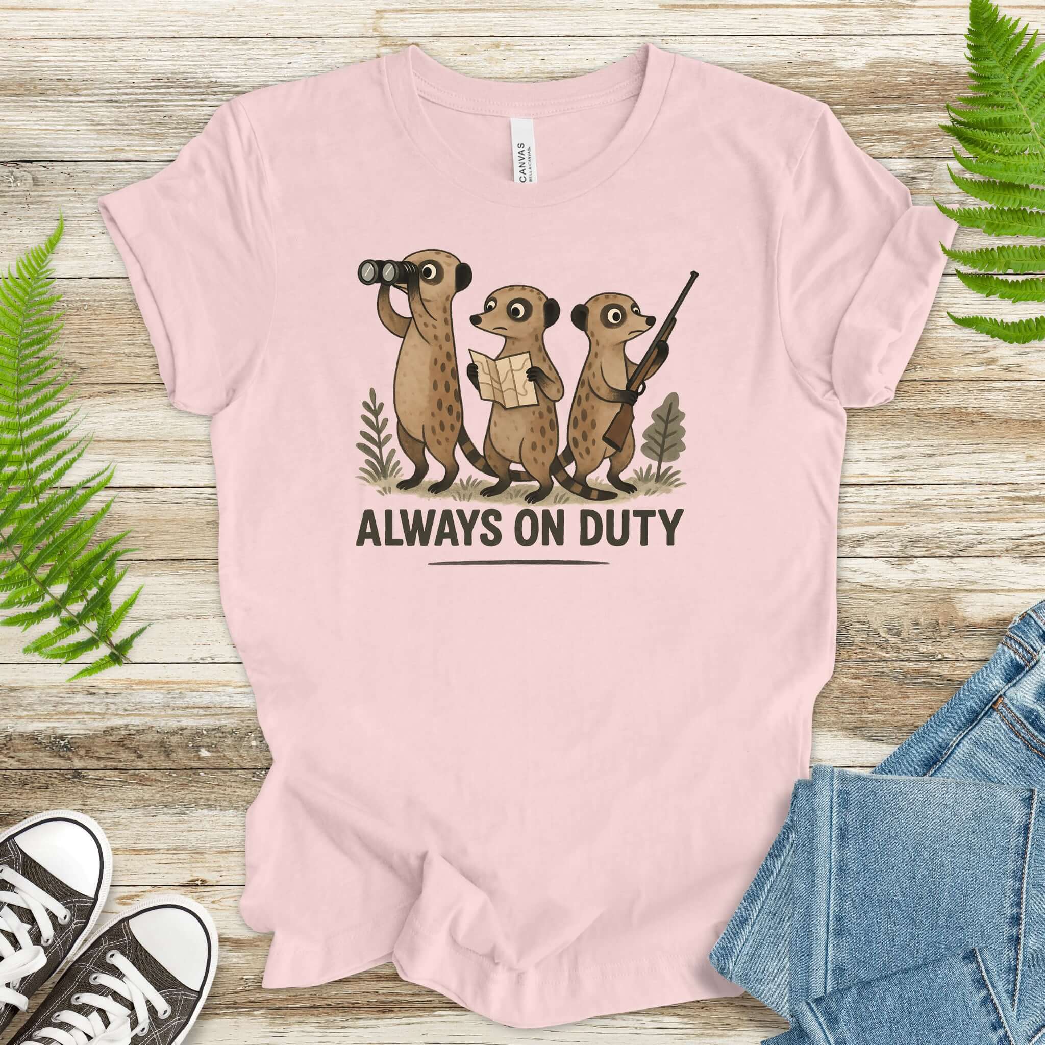 Meerkat Surveillance Squad T-Shirt – Funny Animal Guard Shirt