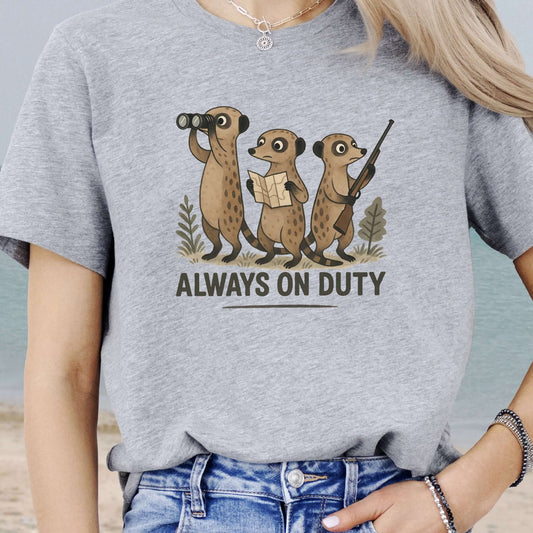 Meerkat Surveillance Squad T-Shirt – Funny Animal Guard Shirt