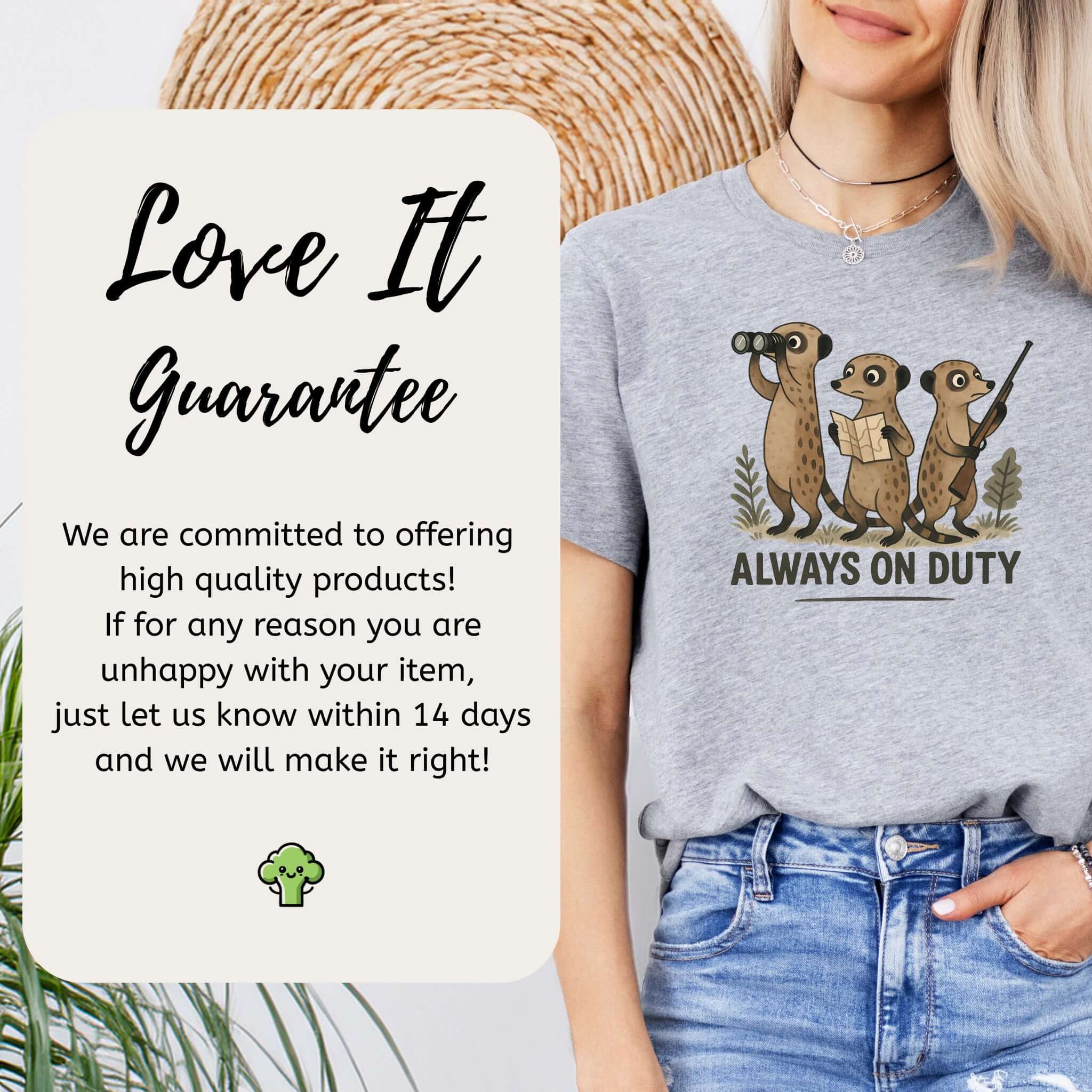 Meerkat Surveillance Squad T-Shirt – Funny Animal Guard Shirt