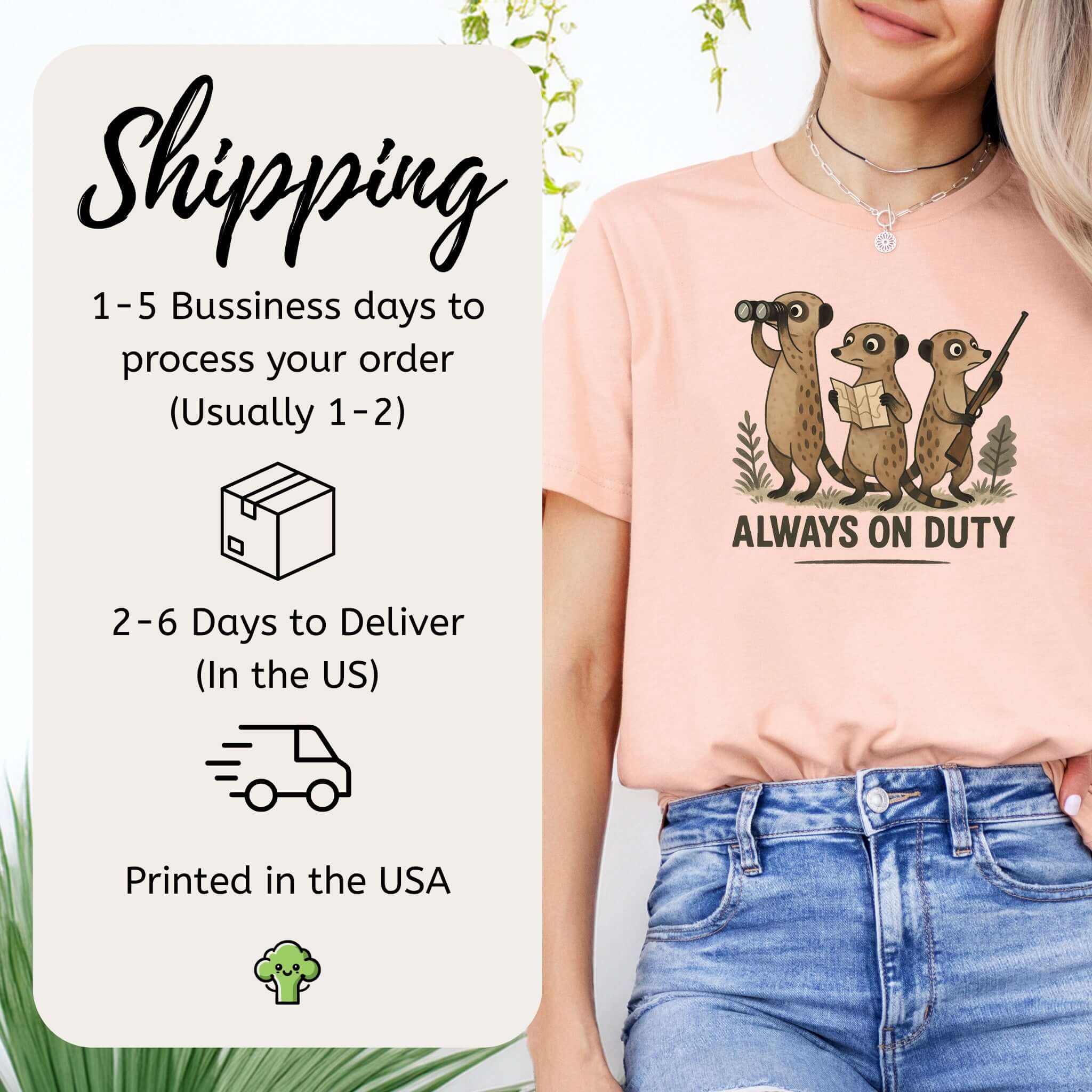 Meerkat Surveillance Squad T-Shirt – Funny Animal Guard Shirt