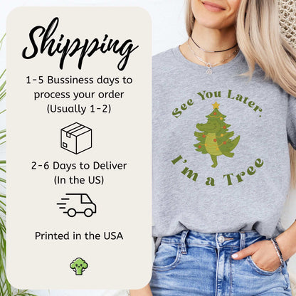 Merry Croc Tree T-Shirt – Funny Alligator Christmas Tree Tee