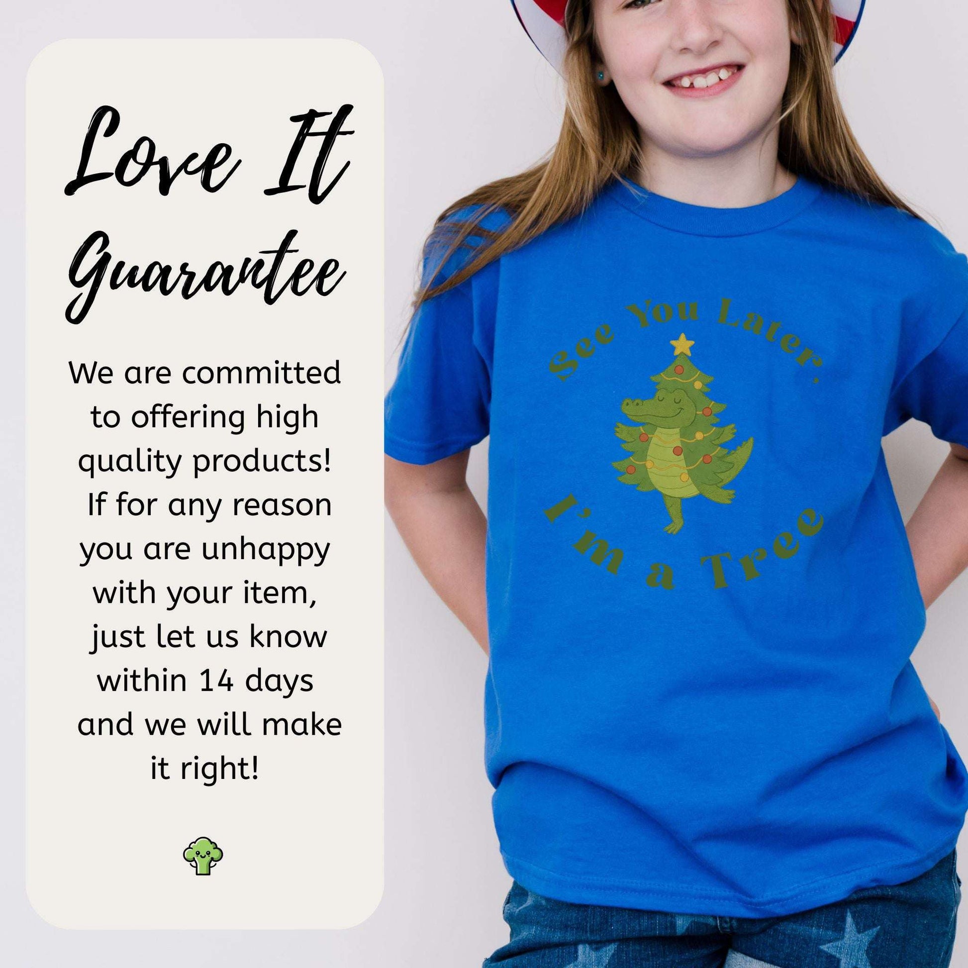 Merry Croc Tree Youth T-Shirt – Funny Alligator Holiday Style