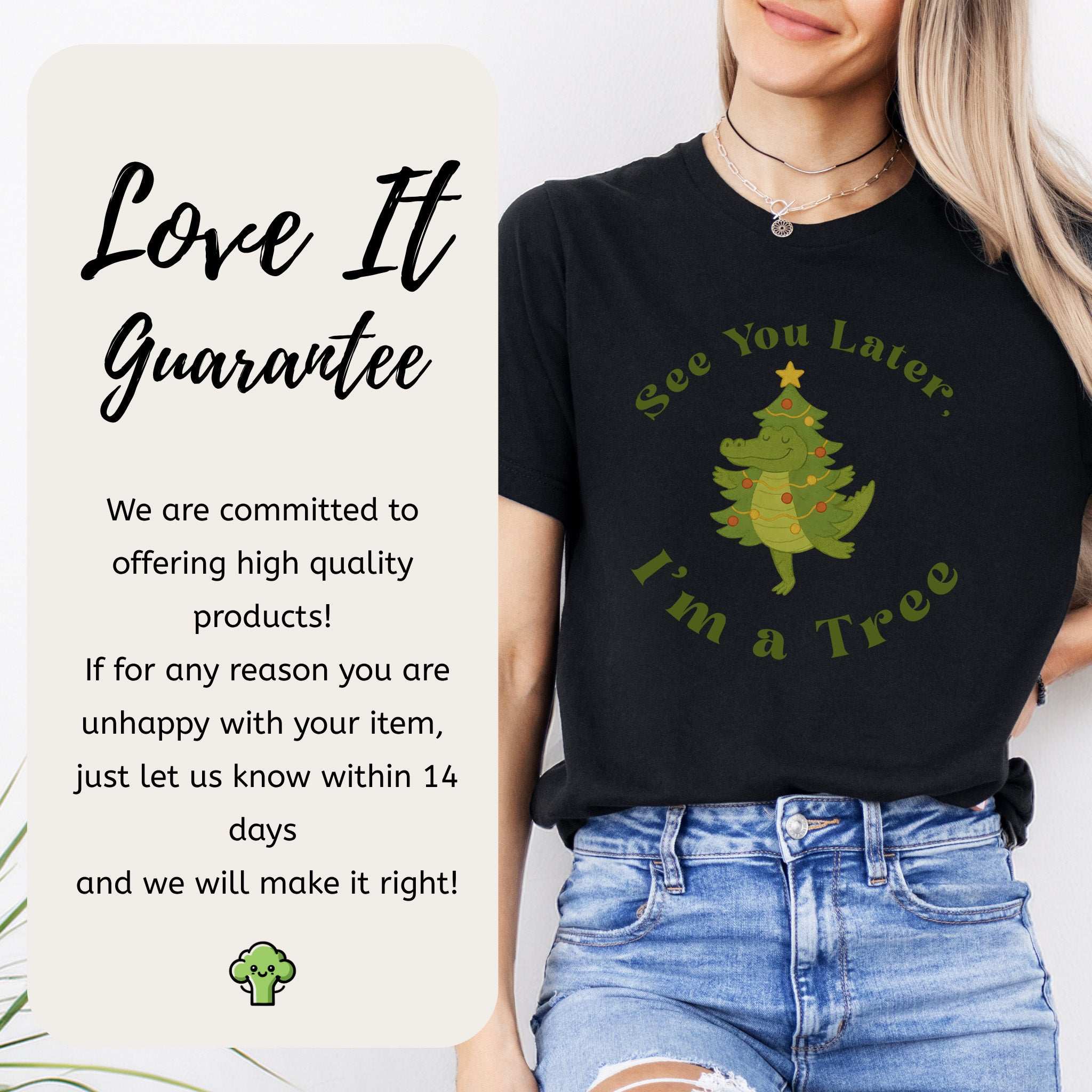 Merry Croc Tree T-Shirt – Funny Alligator Christmas Tree Tee