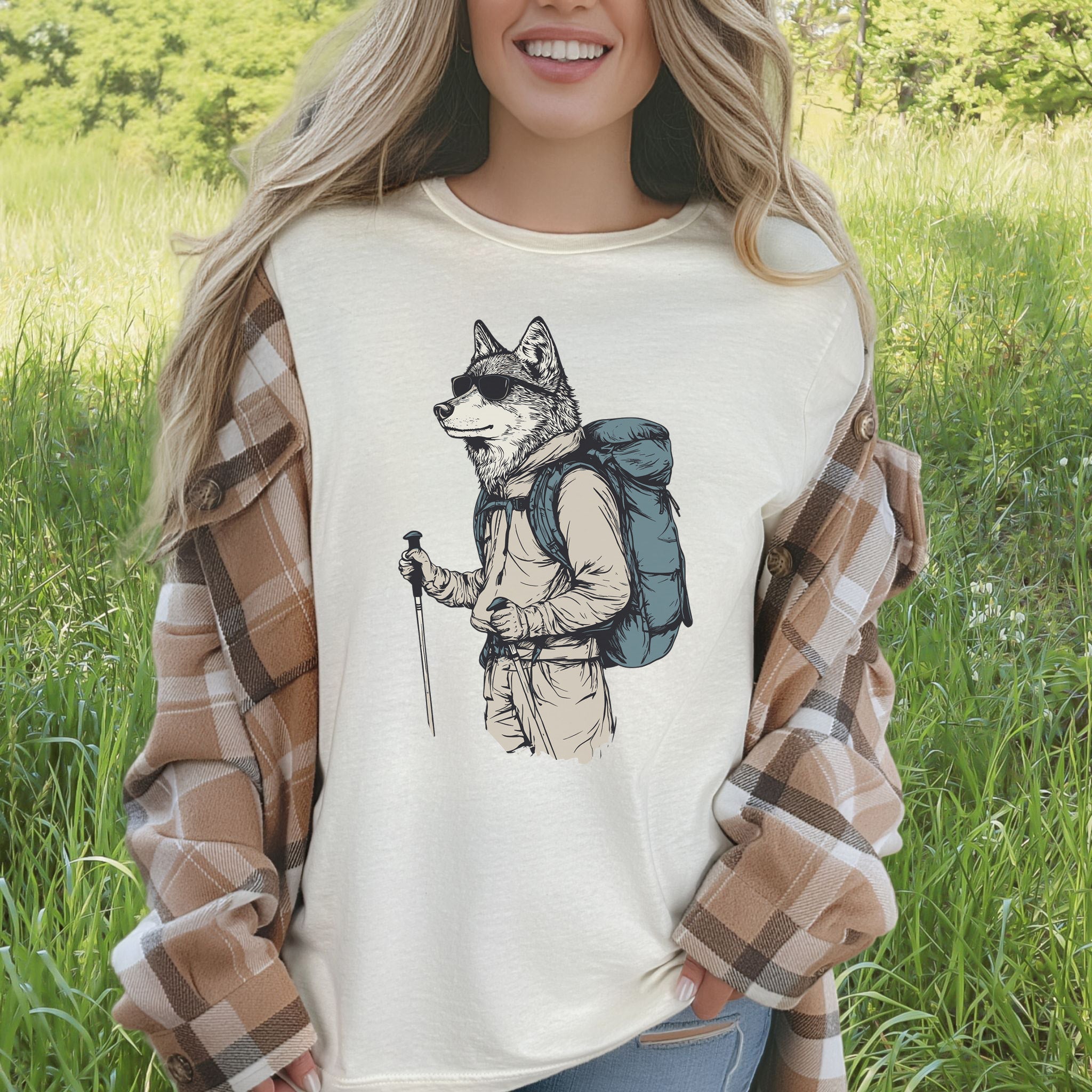 Adventurer Wolf Hiking T-Shirt