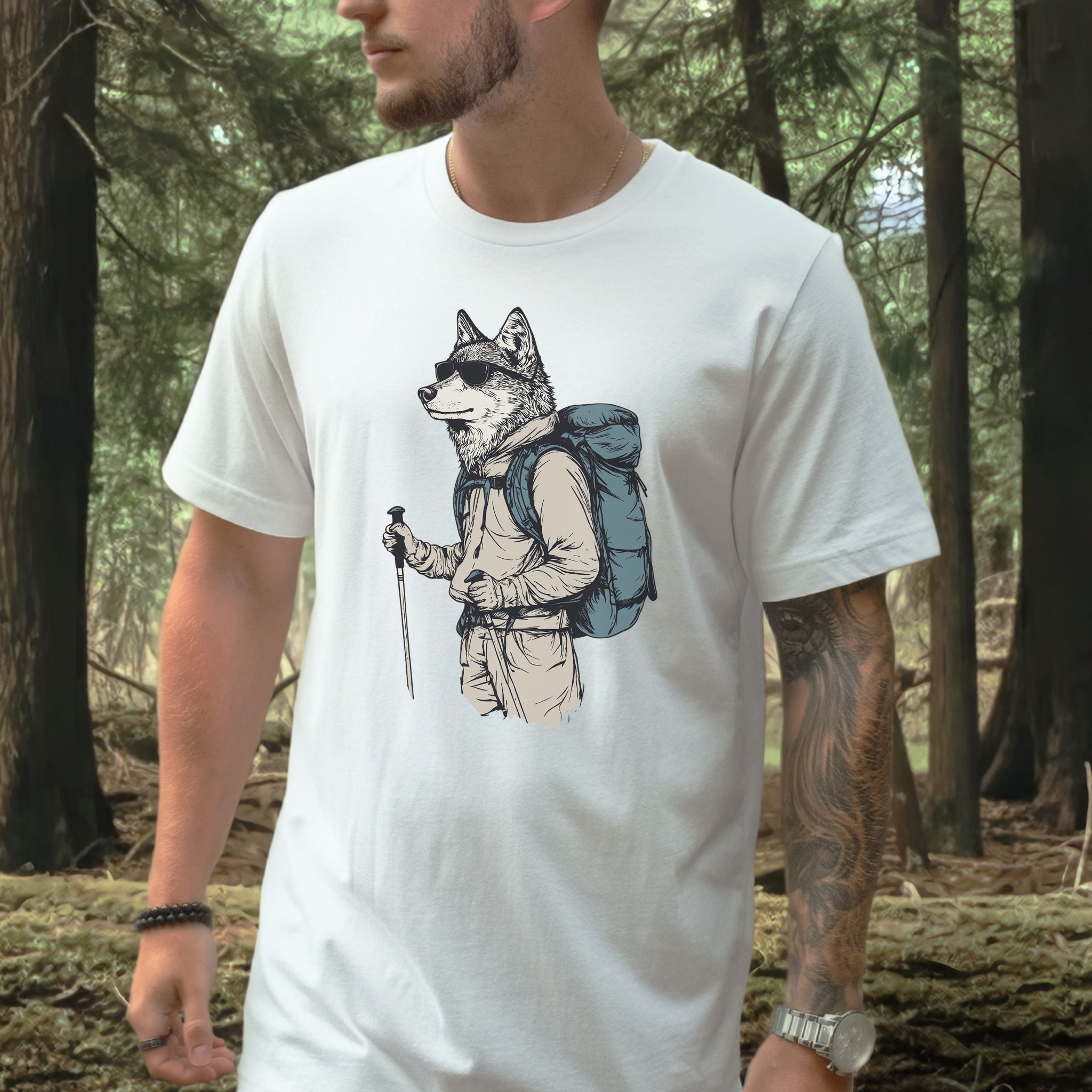 Adventurer Wolf Hiking T-Shirt