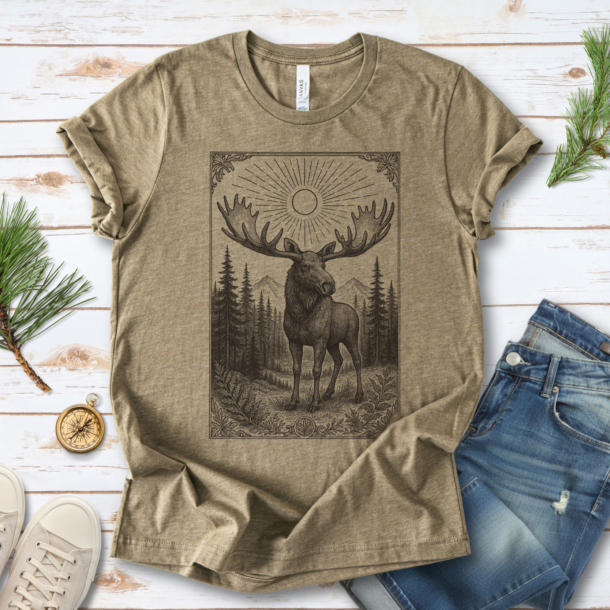 Mystic Moose – Guardian of the Forest T-Shirt