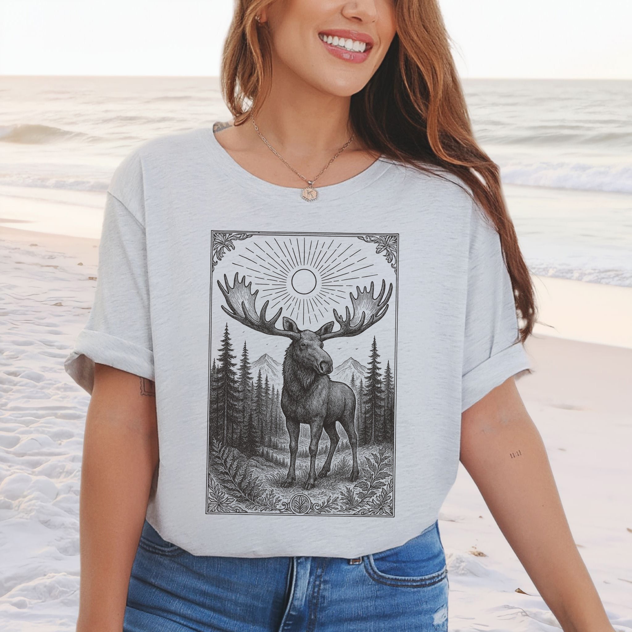 Mystic Moose – Guardian of the Forest T-Shirt