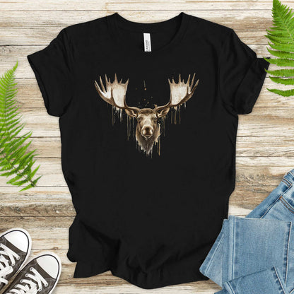 Watercolor Moose T-Shirt – Majestic Wildlife Nature Tee