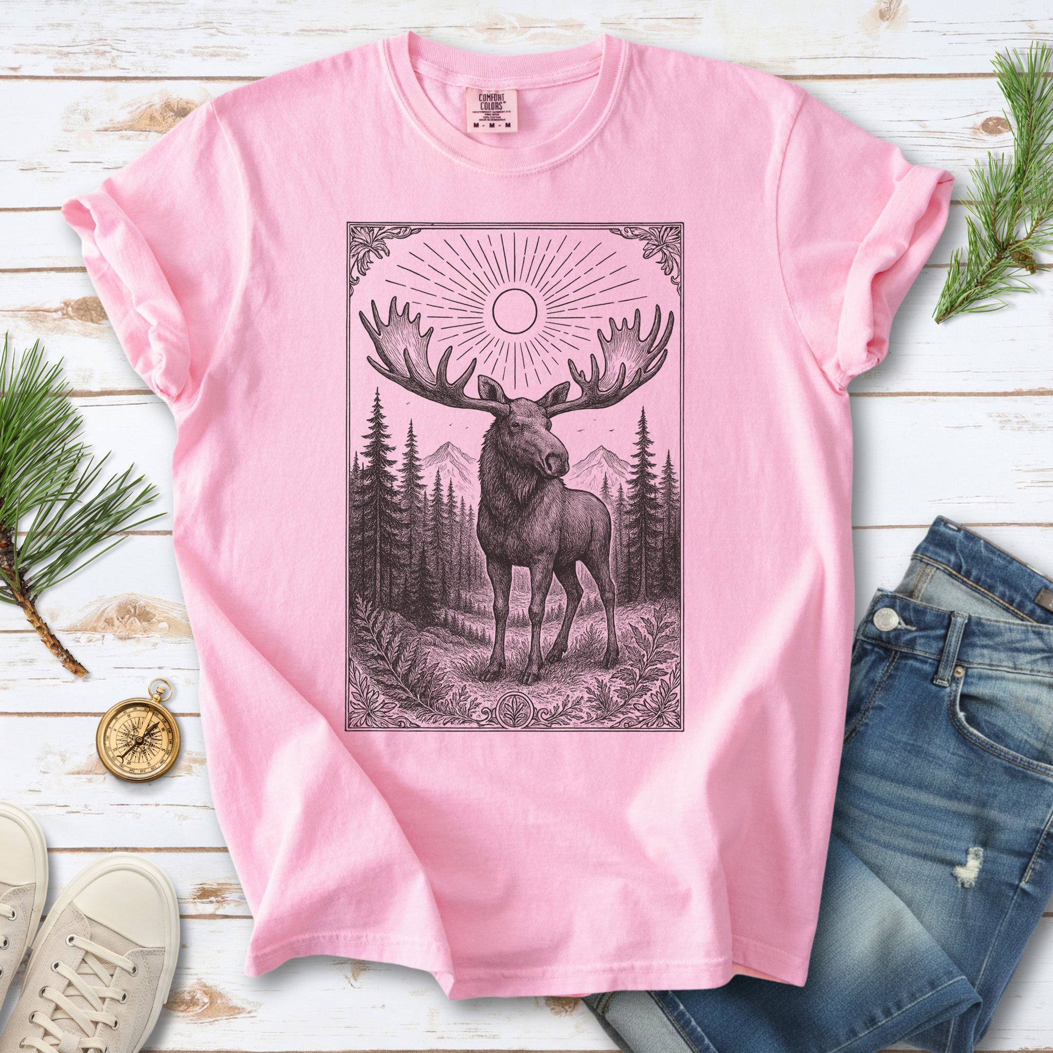 Mystic Moose Guardian of the Forest Comfort Colors Shirt
