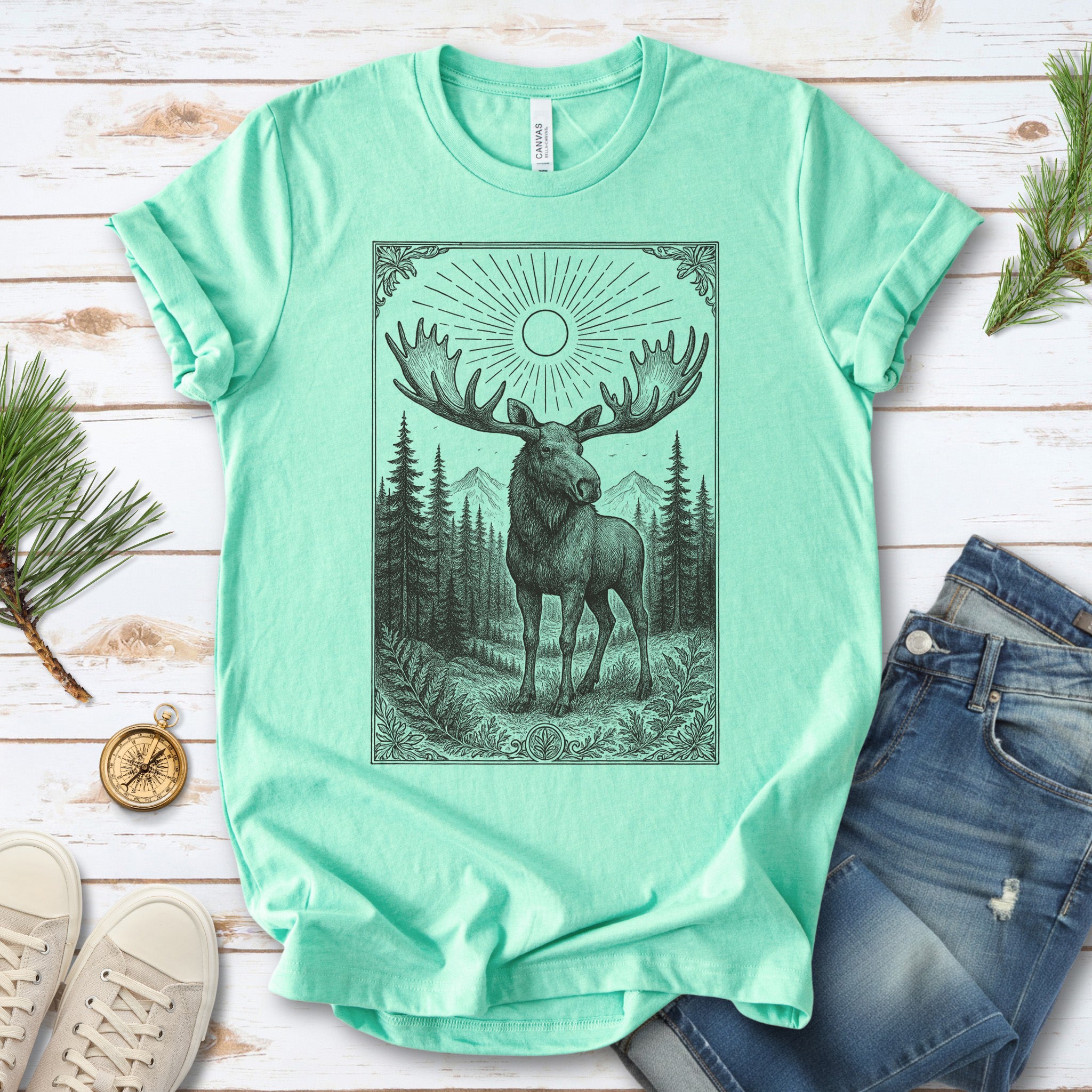 Mystic Moose – Guardian of the Forest T-Shirt