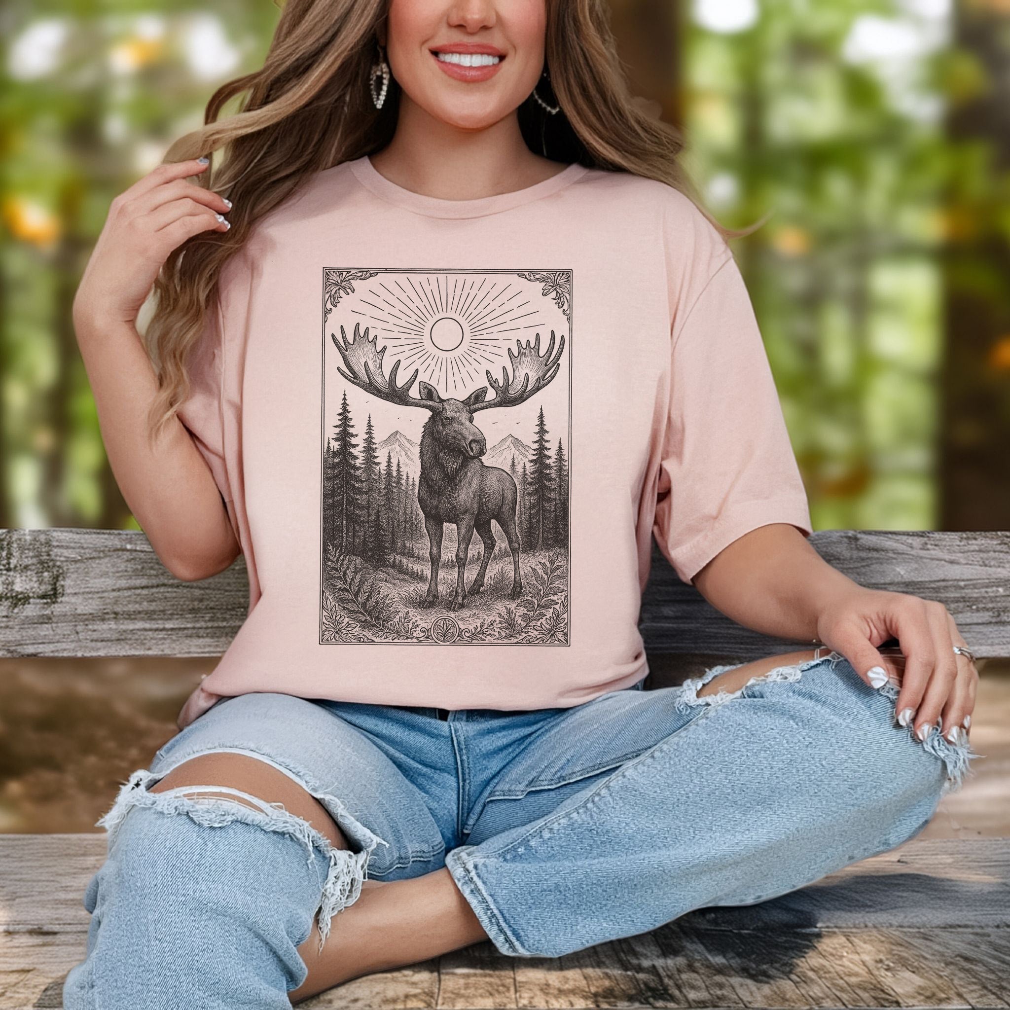 Mystic Moose – Guardian of the Forest T-Shirt