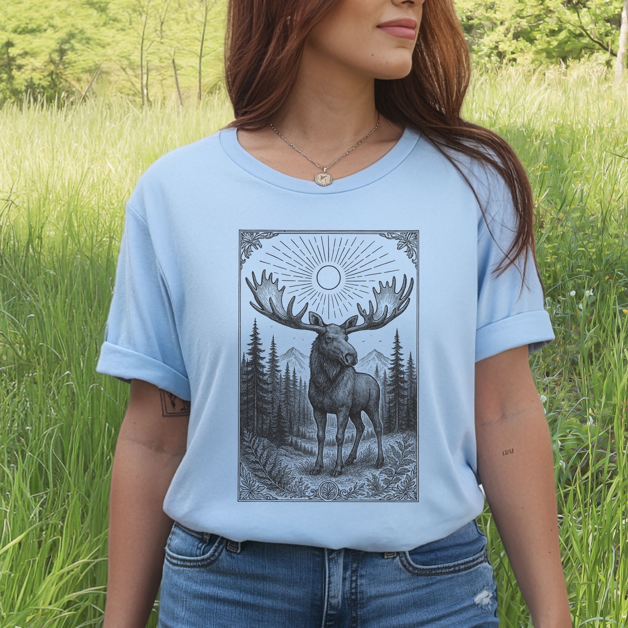 Mystic Moose – Guardian of the Forest T-Shirt