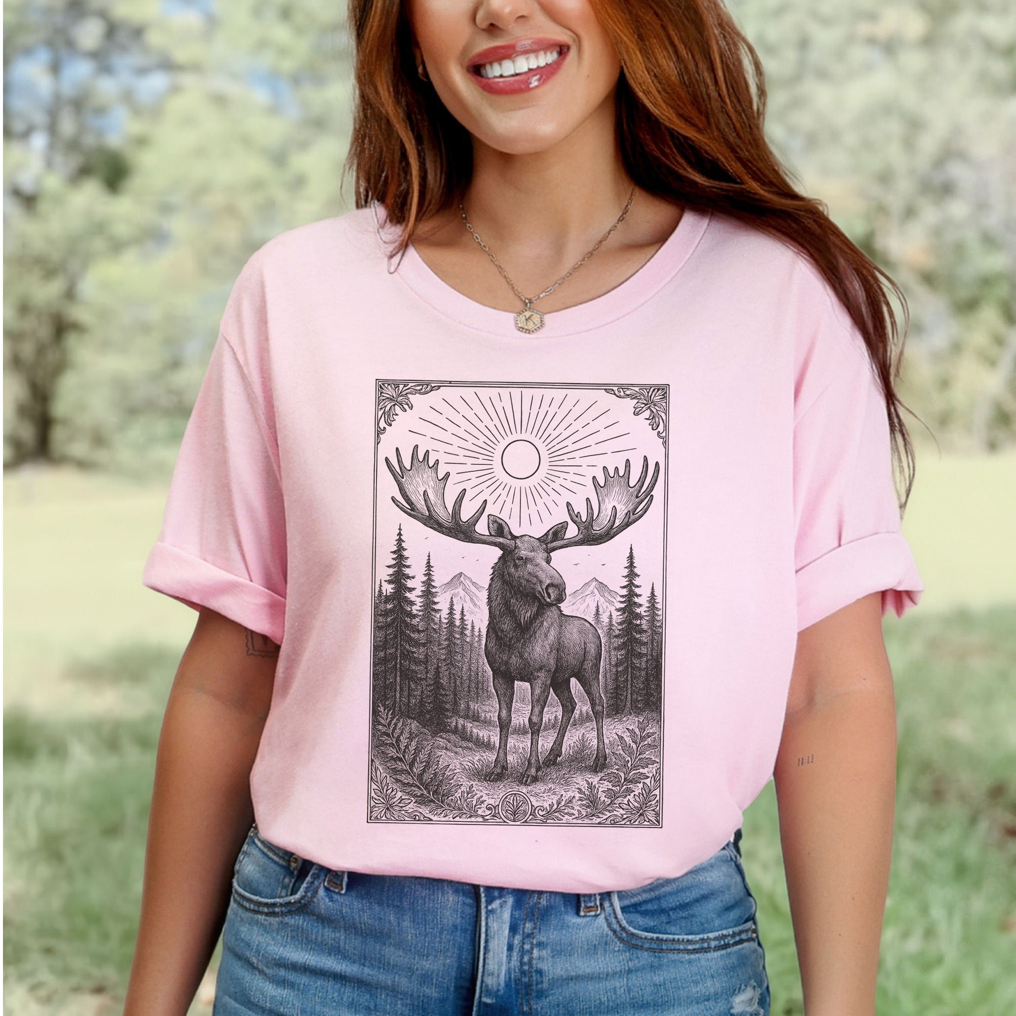 Mystic Moose – Guardian of the Forest T-Shirt