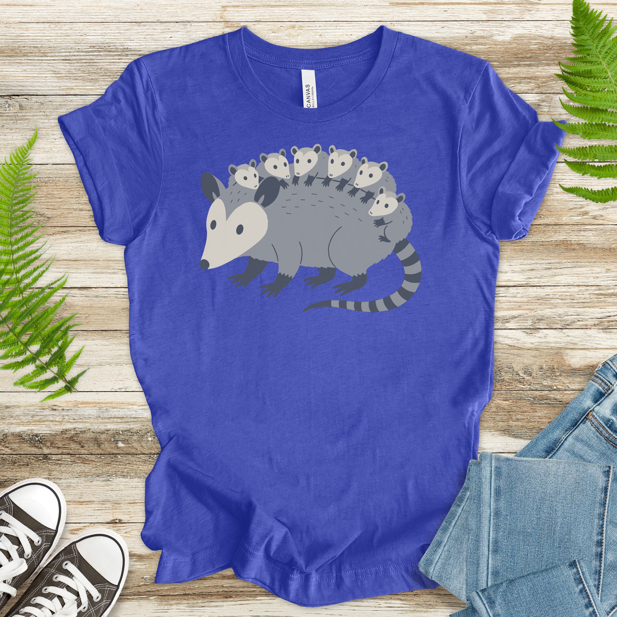 Mother Possum with Babies T-Shirt – Cute Wildlife & Motherhood Gift Tee