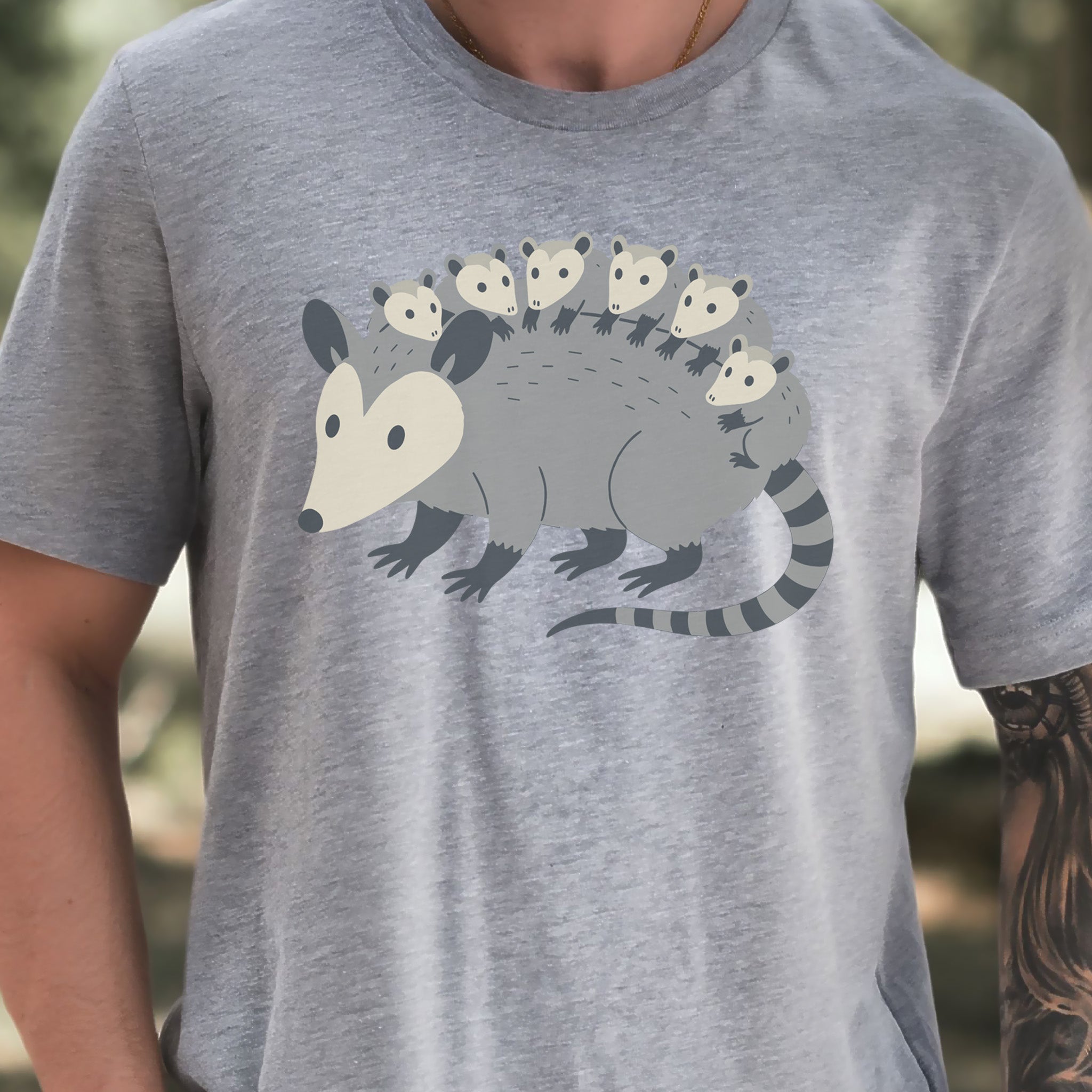 Mother Possum with Babies T-Shirt – Cute Wildlife & Motherhood Gift Tee