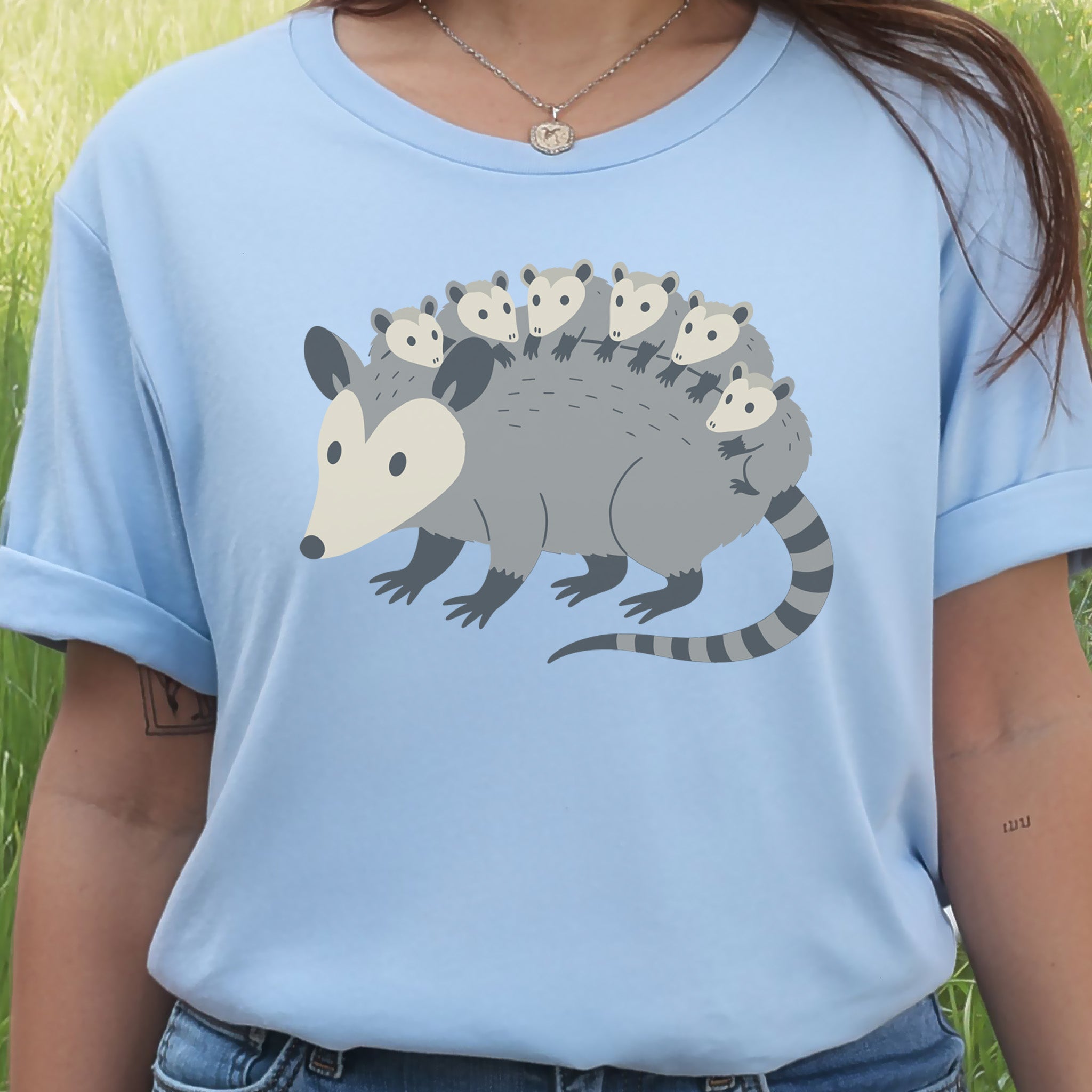 Mother Possum with Babies T-Shirt – Cute Wildlife & Motherhood Gift Tee