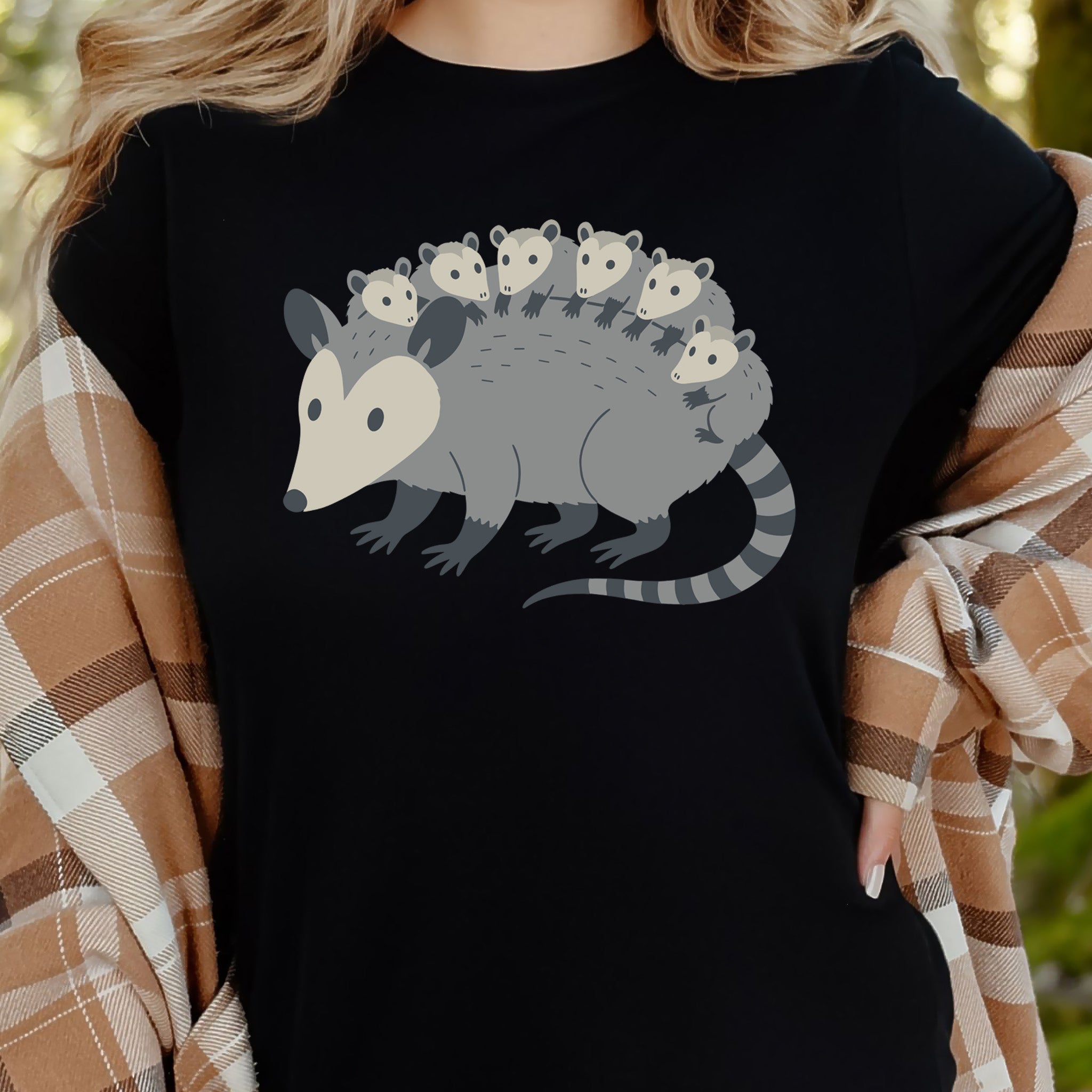 Mother Possum with Babies T-Shirt – Cute Wildlife & Motherhood Gift Tee