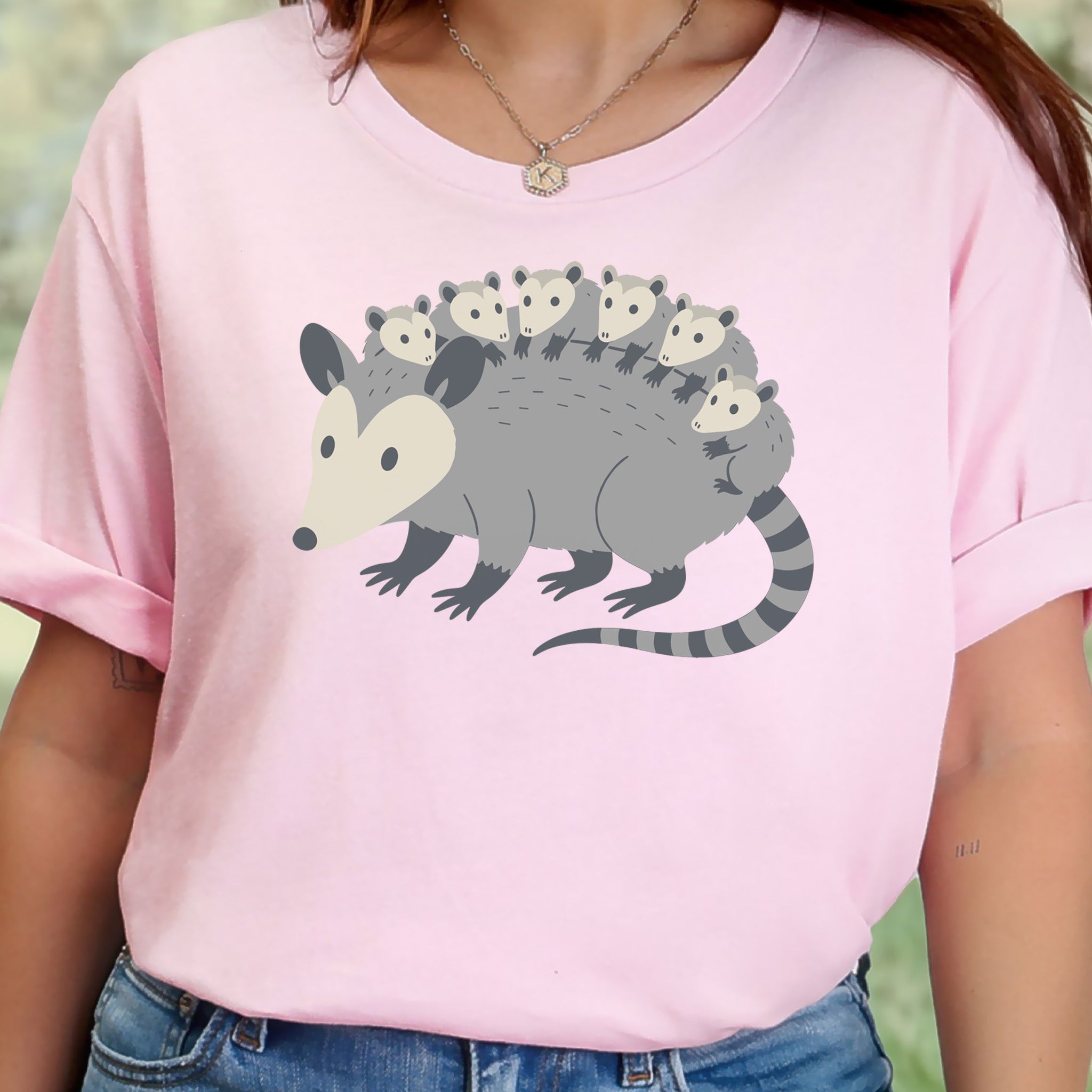 Mother Possum with Babies T-Shirt – Cute Wildlife & Motherhood Gift Tee