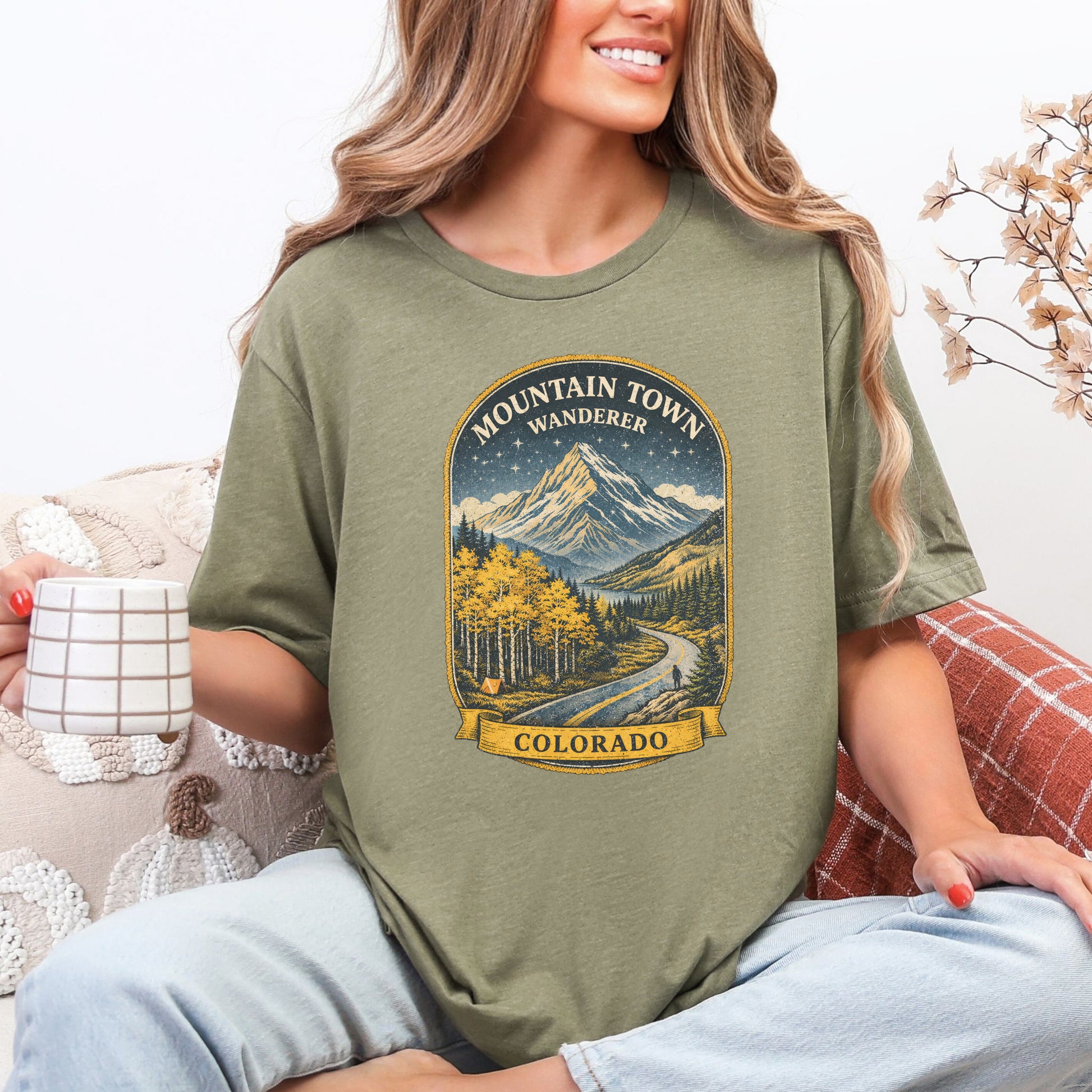 Colorado Mountain Town Wanderer Shirt – Retro Rockies T-Shirt