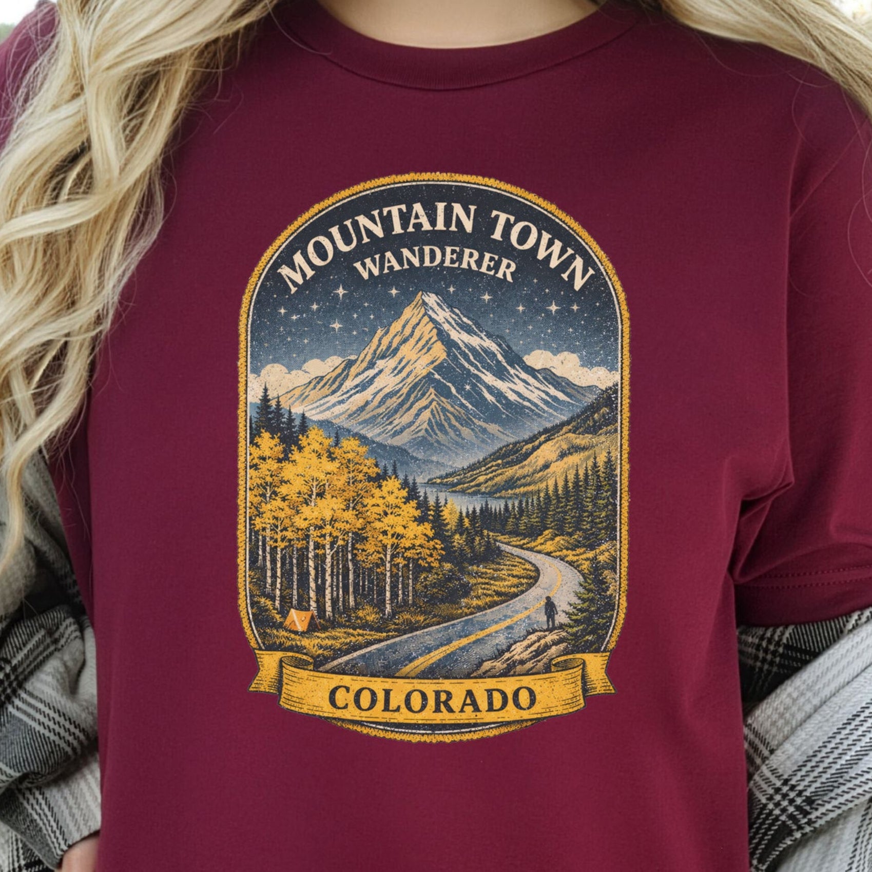 Colorado Mountain Town Wanderer Shirt – Retro Rockies T-Shirt