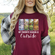 My Favorite Season Is Outside T-Shirt – Botanical Forest Panels