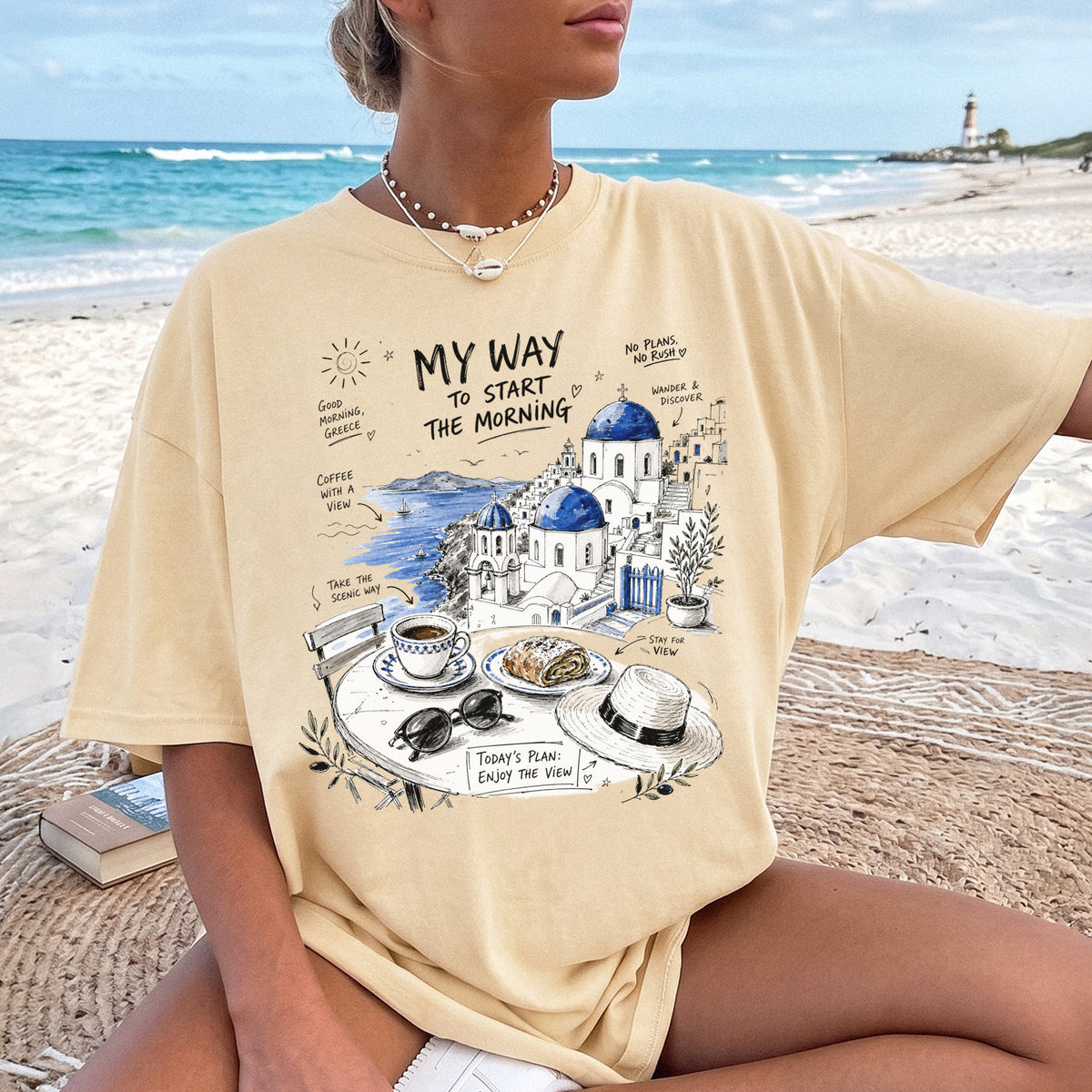 My Way to Start the Morning Comfort Colors Shirt – Santorini Tee