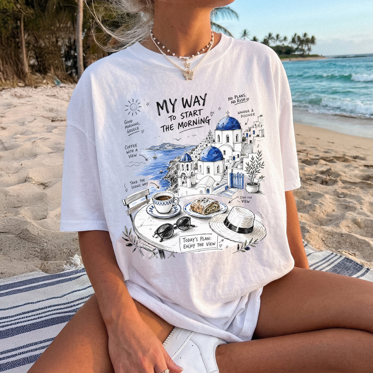 My Way to Start the Morning Comfort Colors Shirt – Santorini Tee