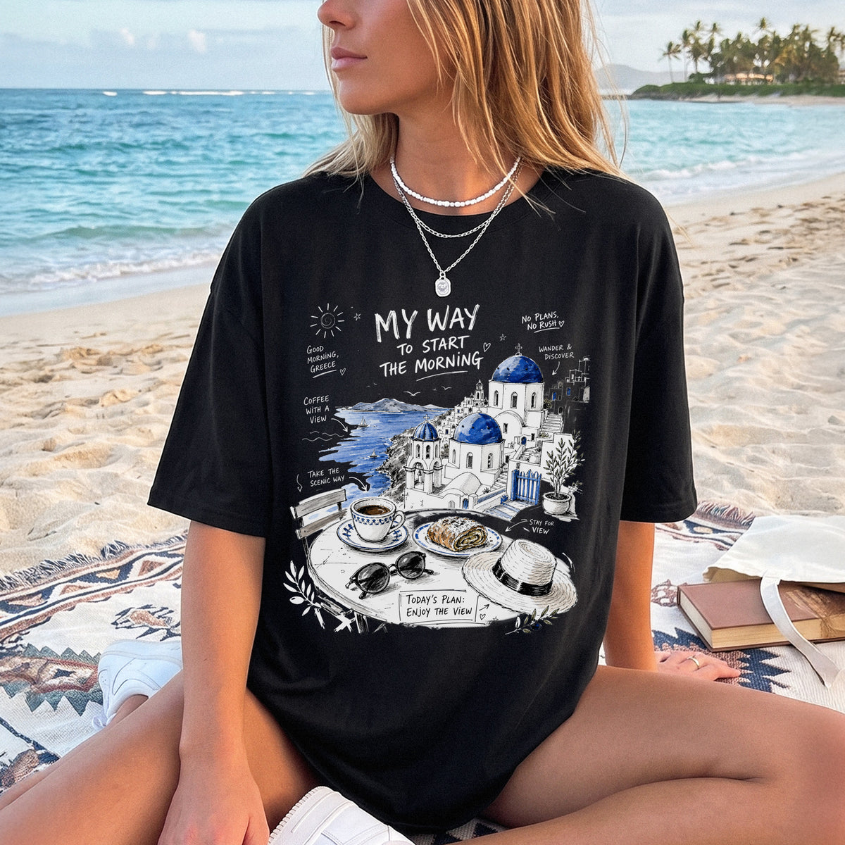 My Way to Start the Morning Comfort Colors Shirt – Santorini Tee