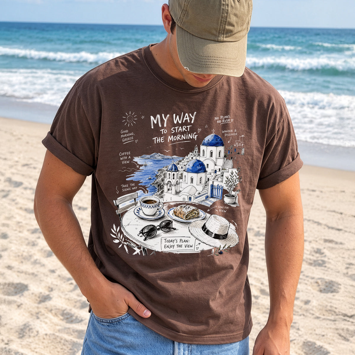 My Way to Start the Morning Comfort Colors Shirt – Santorini Tee