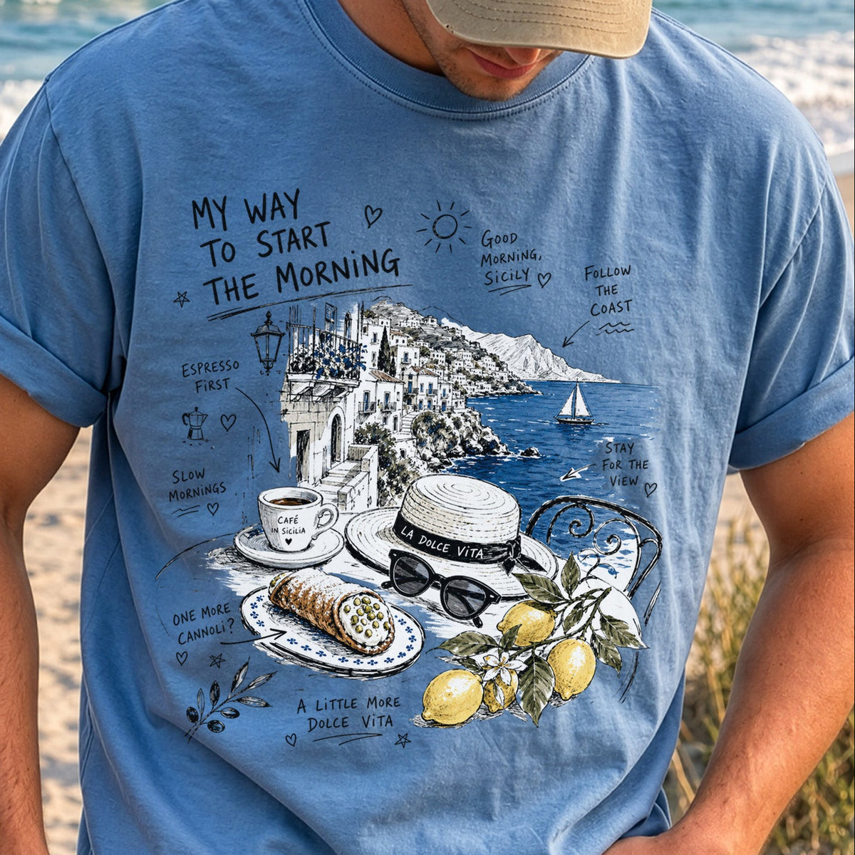 My Way to Start the Morning Comfort Colors Shirt – Sicily Tee