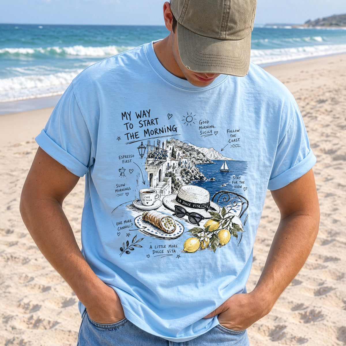 My Way to Start the Morning Comfort Colors Shirt – Sicily Tee