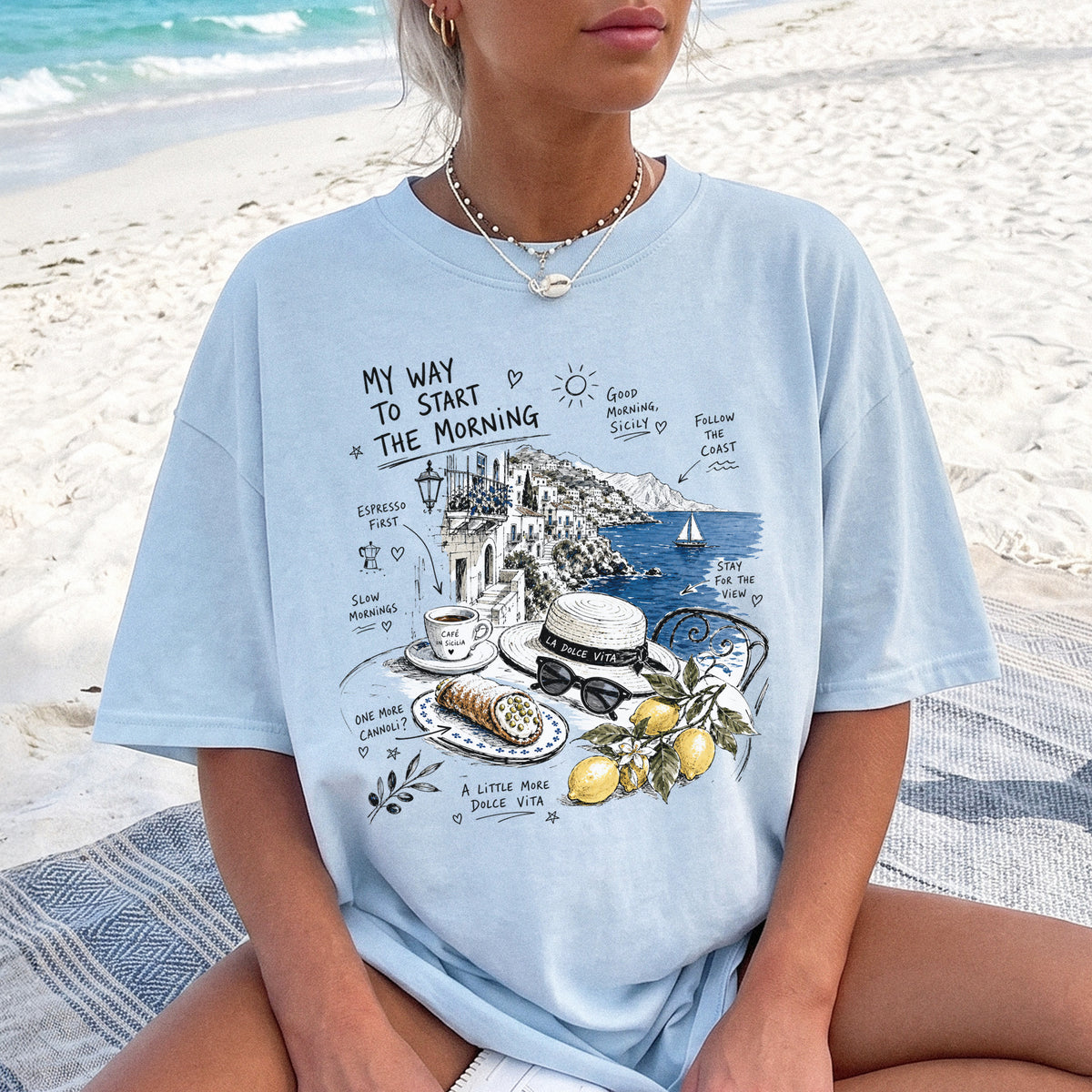 My Way to Start the Morning Comfort Colors Shirt – Sicily Tee