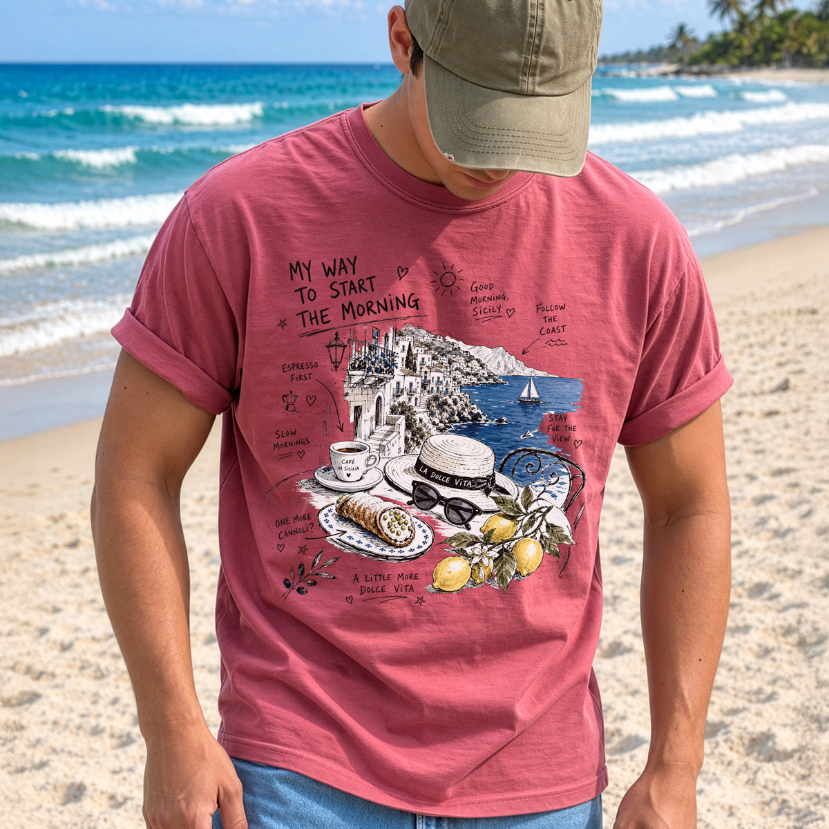 My Way to Start the Morning Comfort Colors Shirt – Sicily Tee