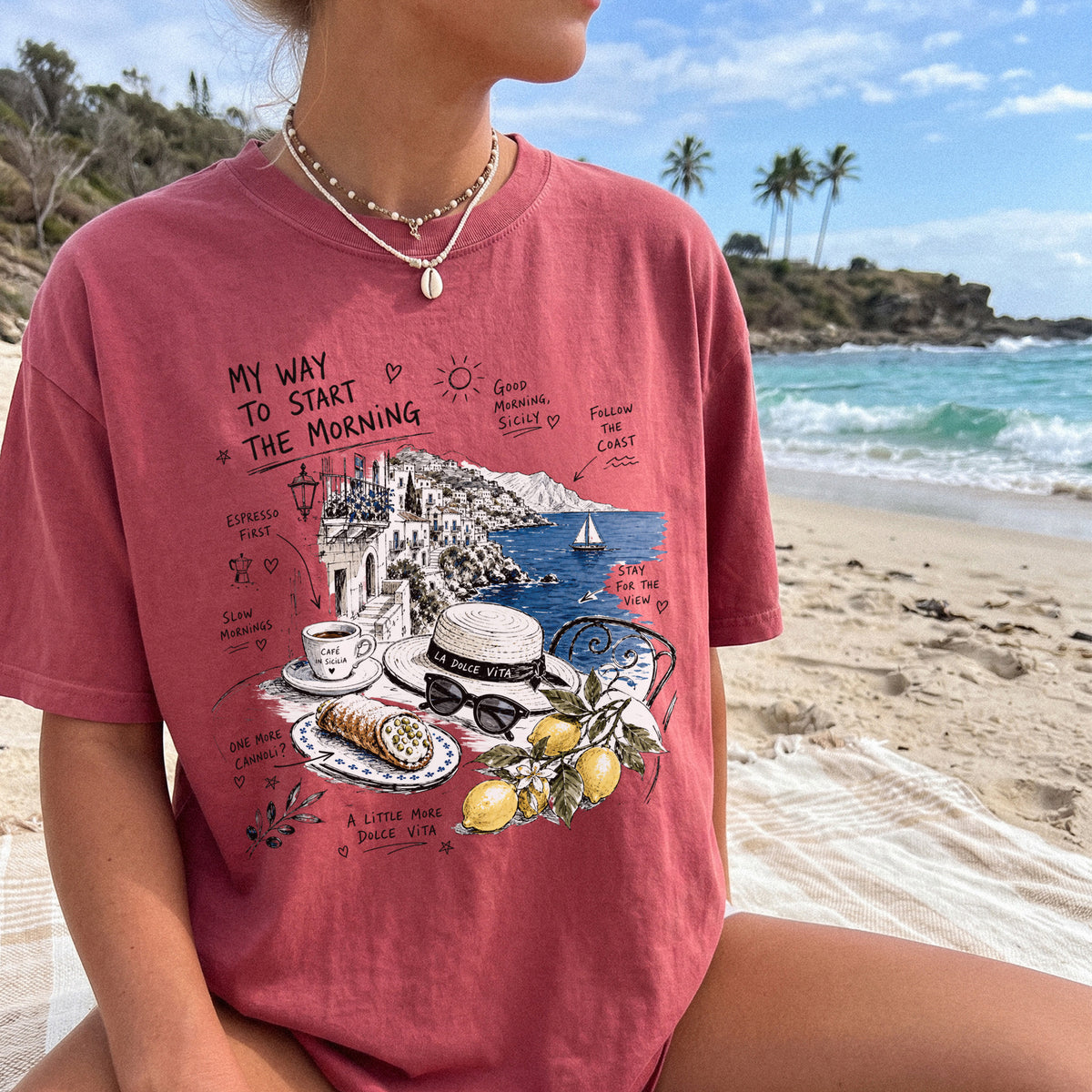 My Way to Start the Morning Comfort Colors Shirt – Sicily Tee