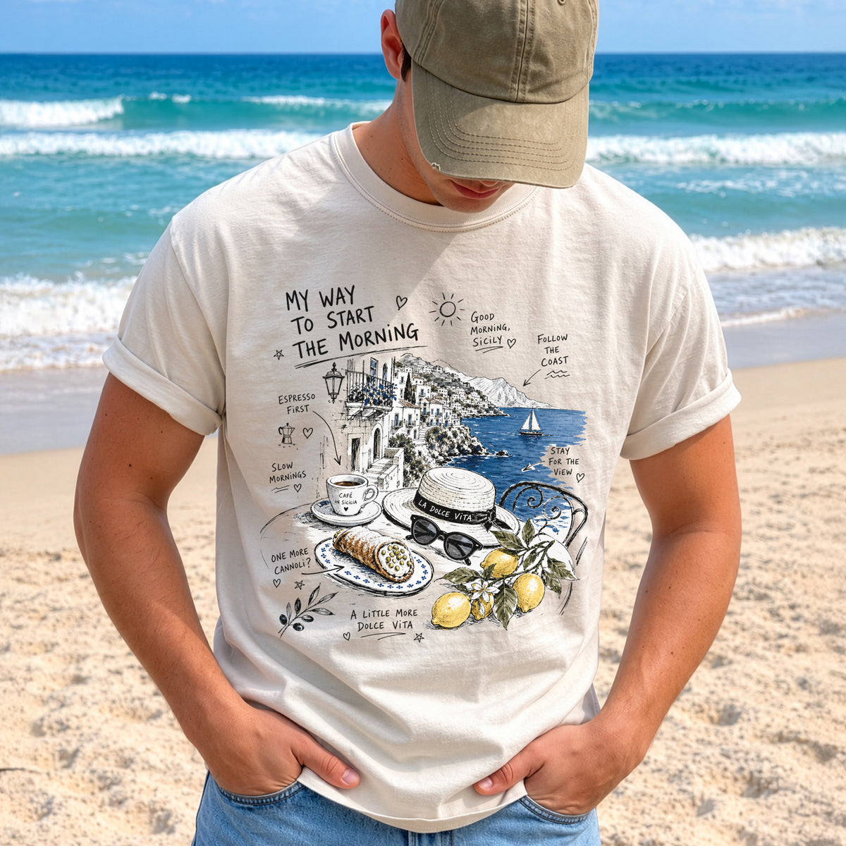 My Way to Start the Morning Comfort Colors Shirt – Sicily Tee